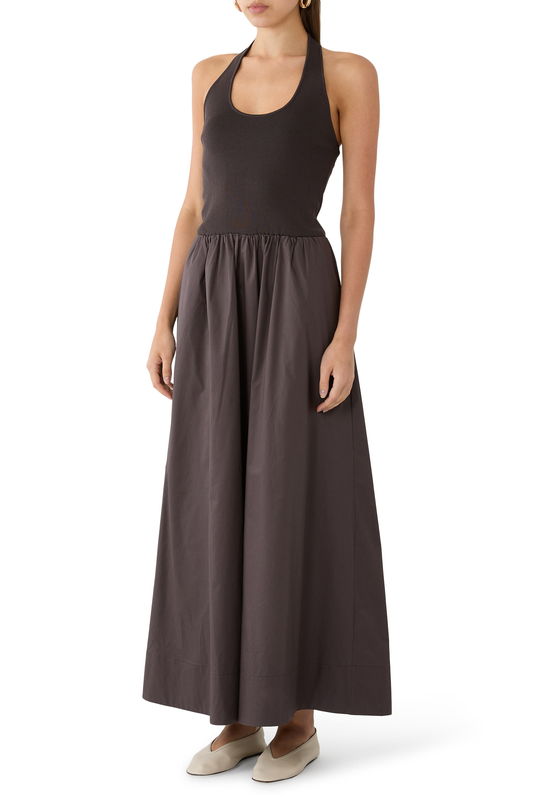 Halter Gathered Dress