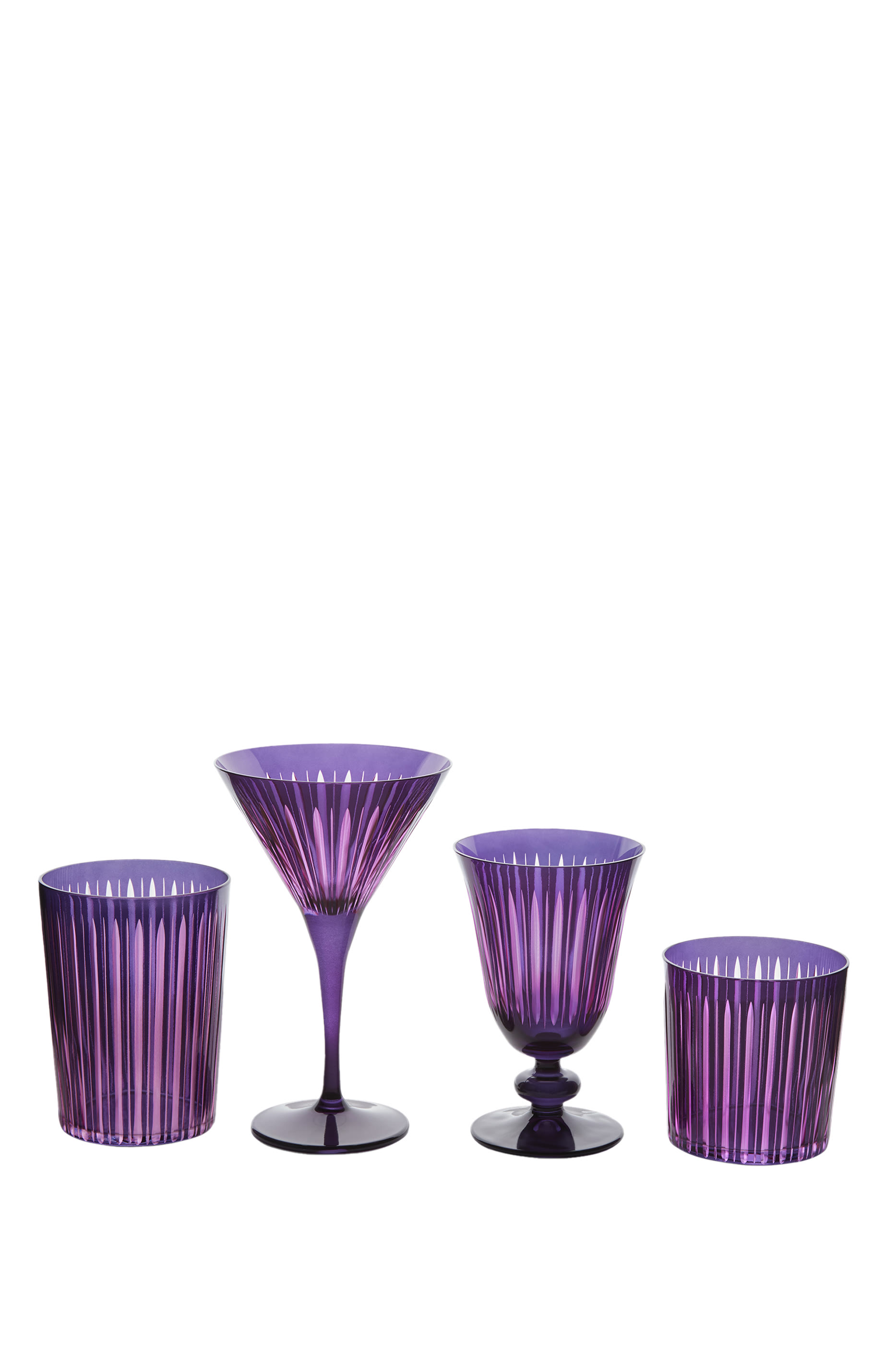Prism Double Old Fashioned Glass, Set of 4