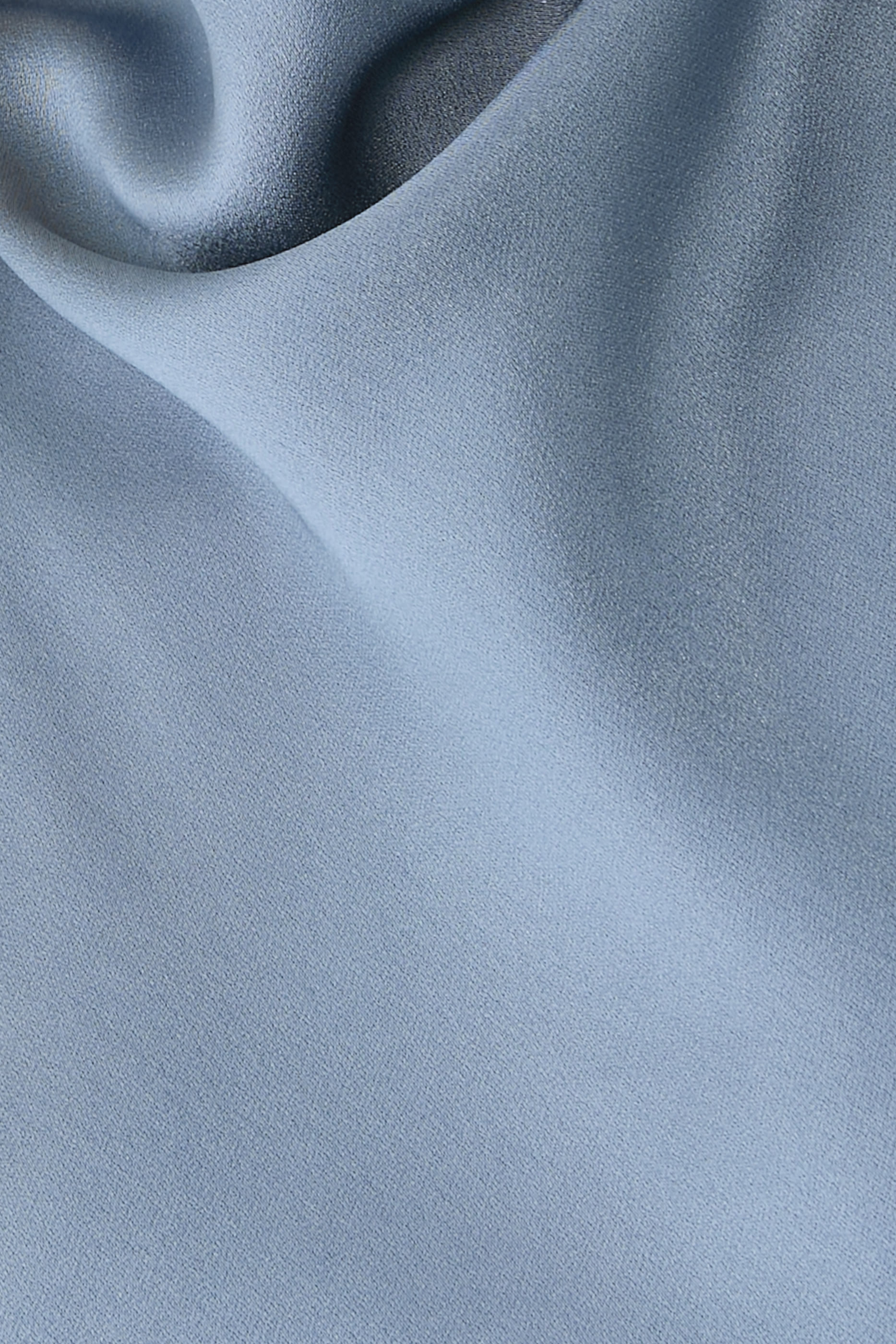 Satin Cropped Cowl-Neck Top