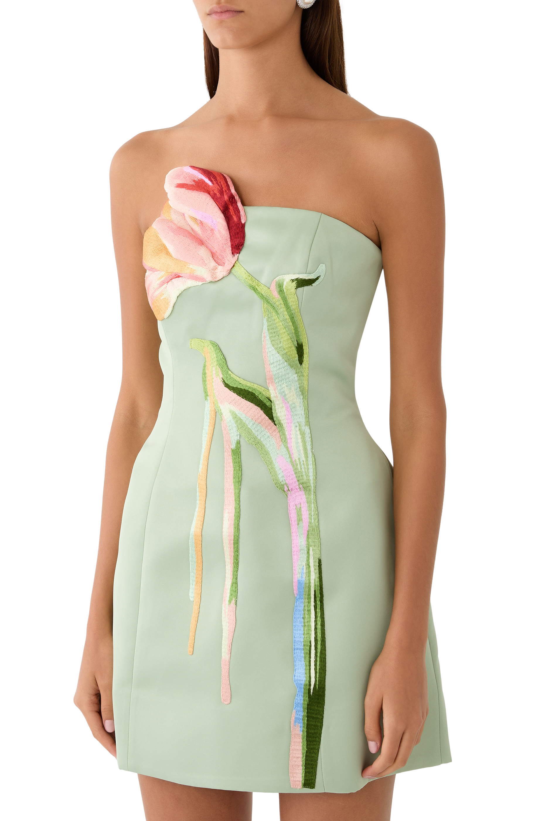 Roselle Cutout Bustier Mini Dress