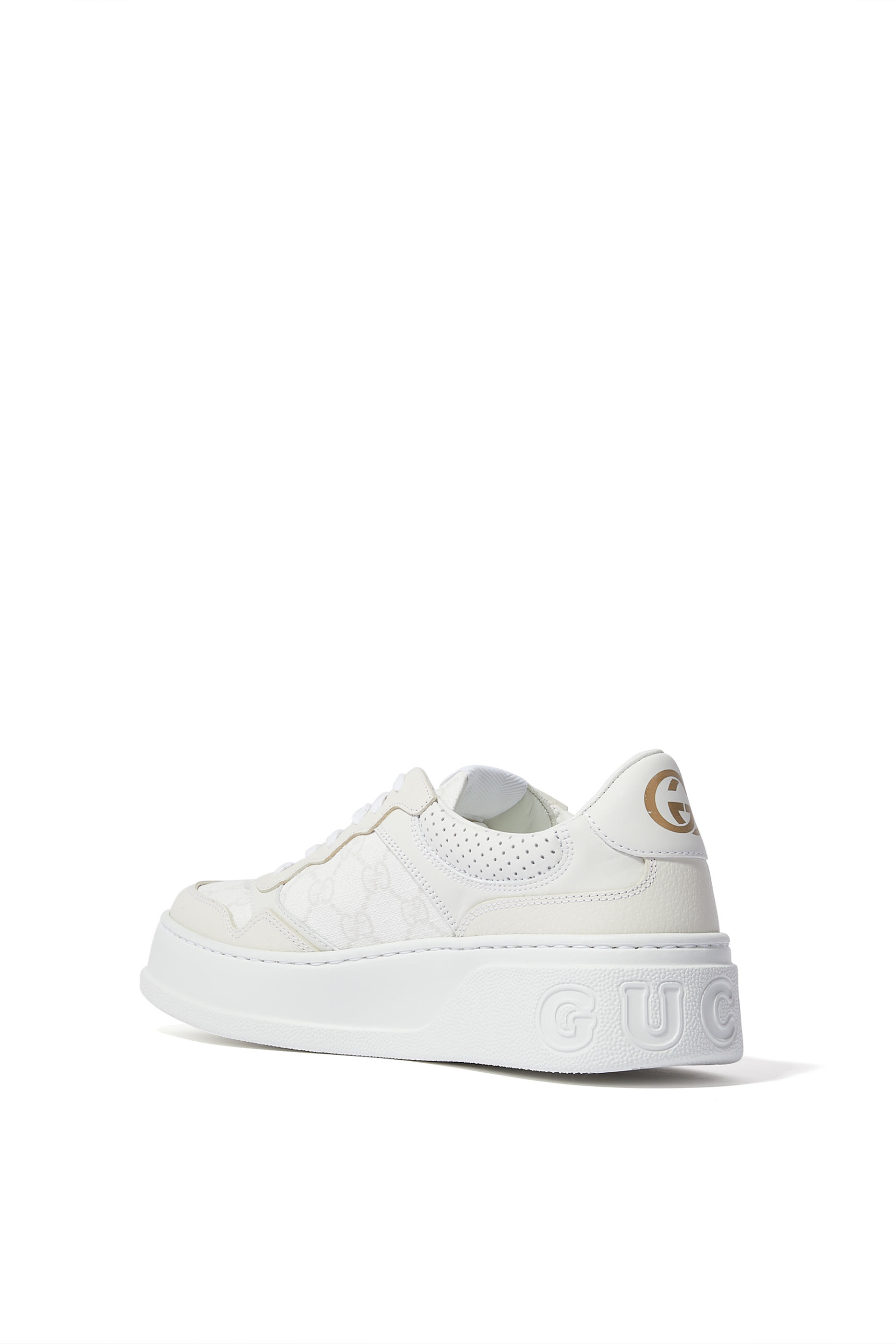 GG Canvas  Leather Sneakers