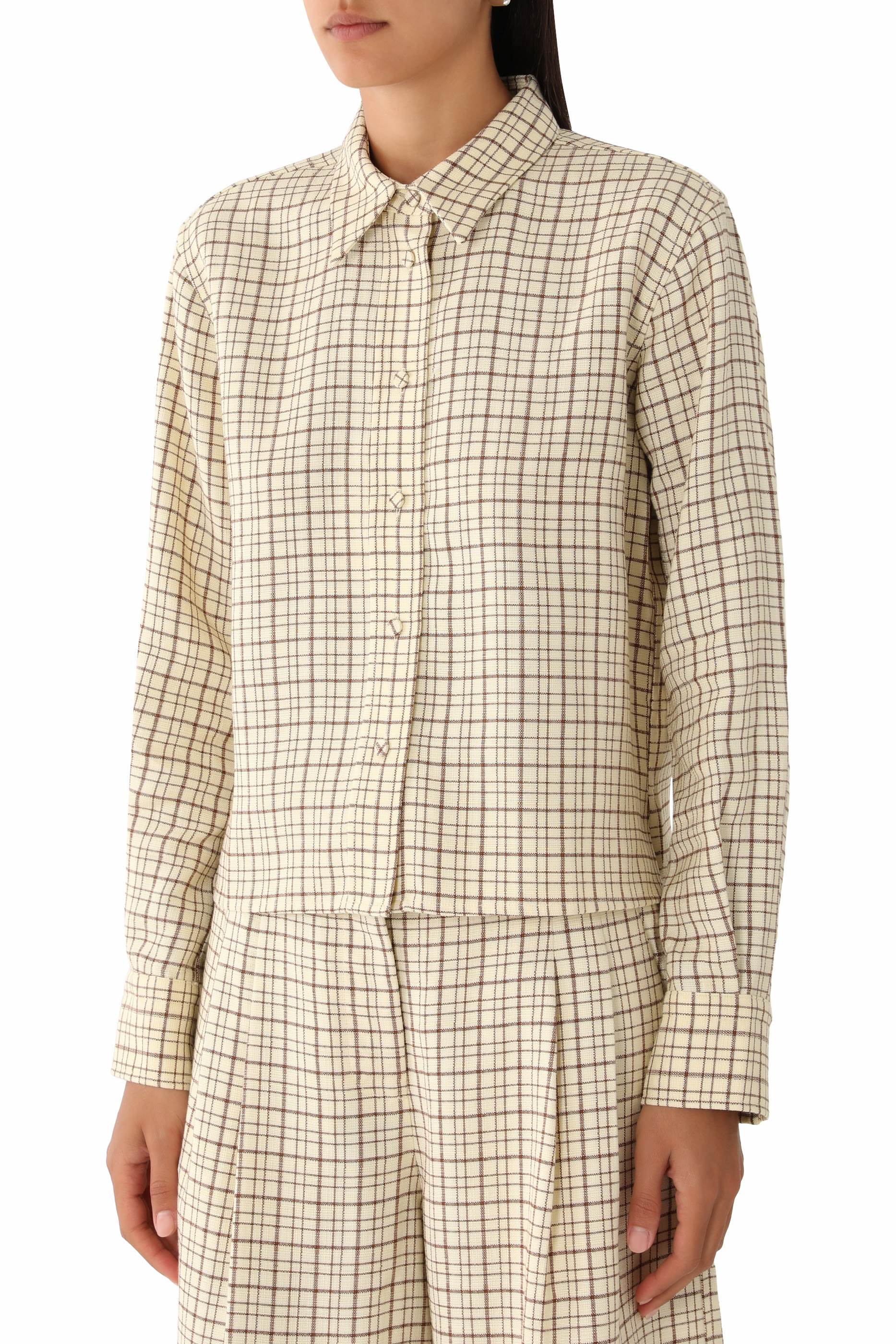 Check Crop Shirt