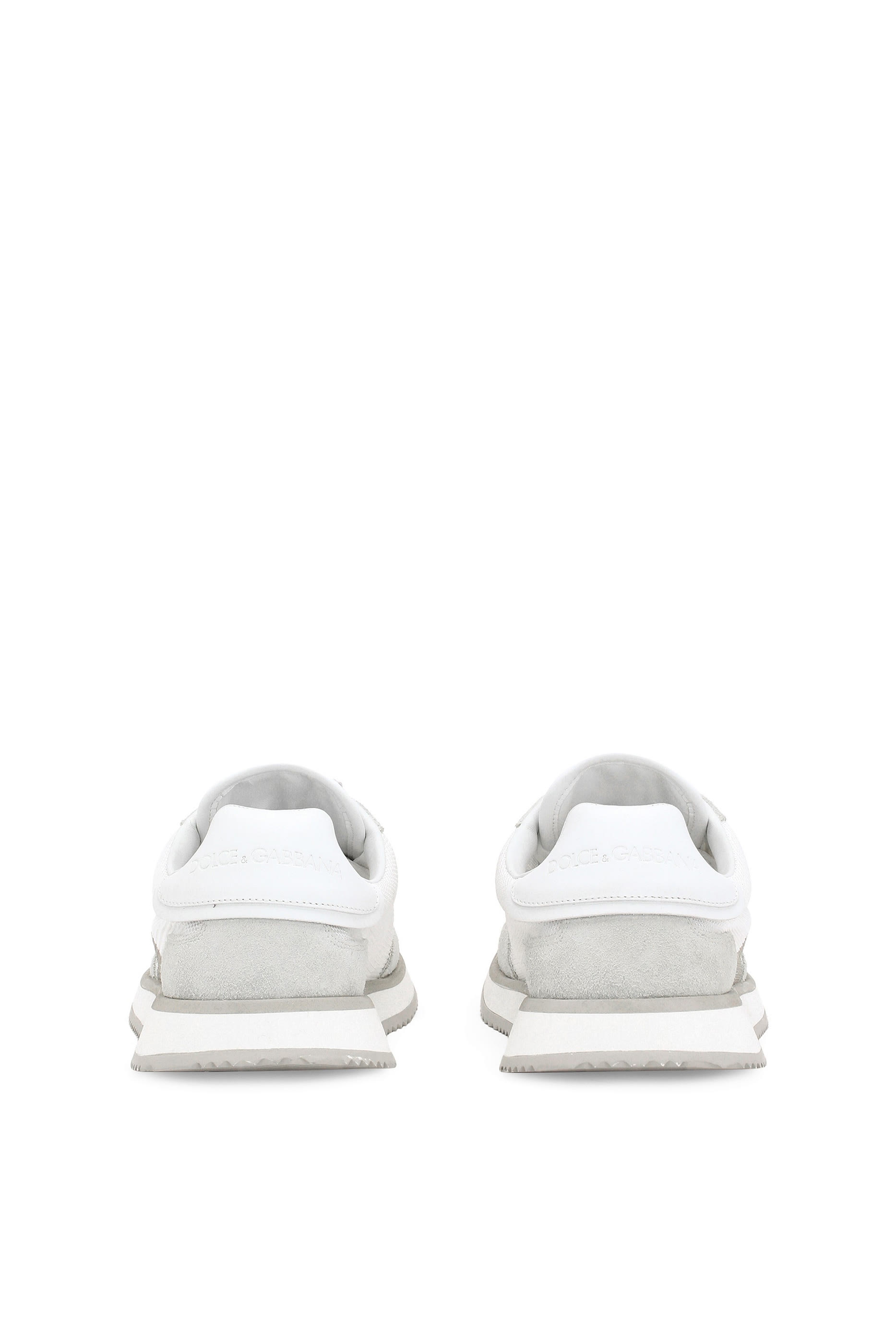  Mixed-Material Cushion Sneakers