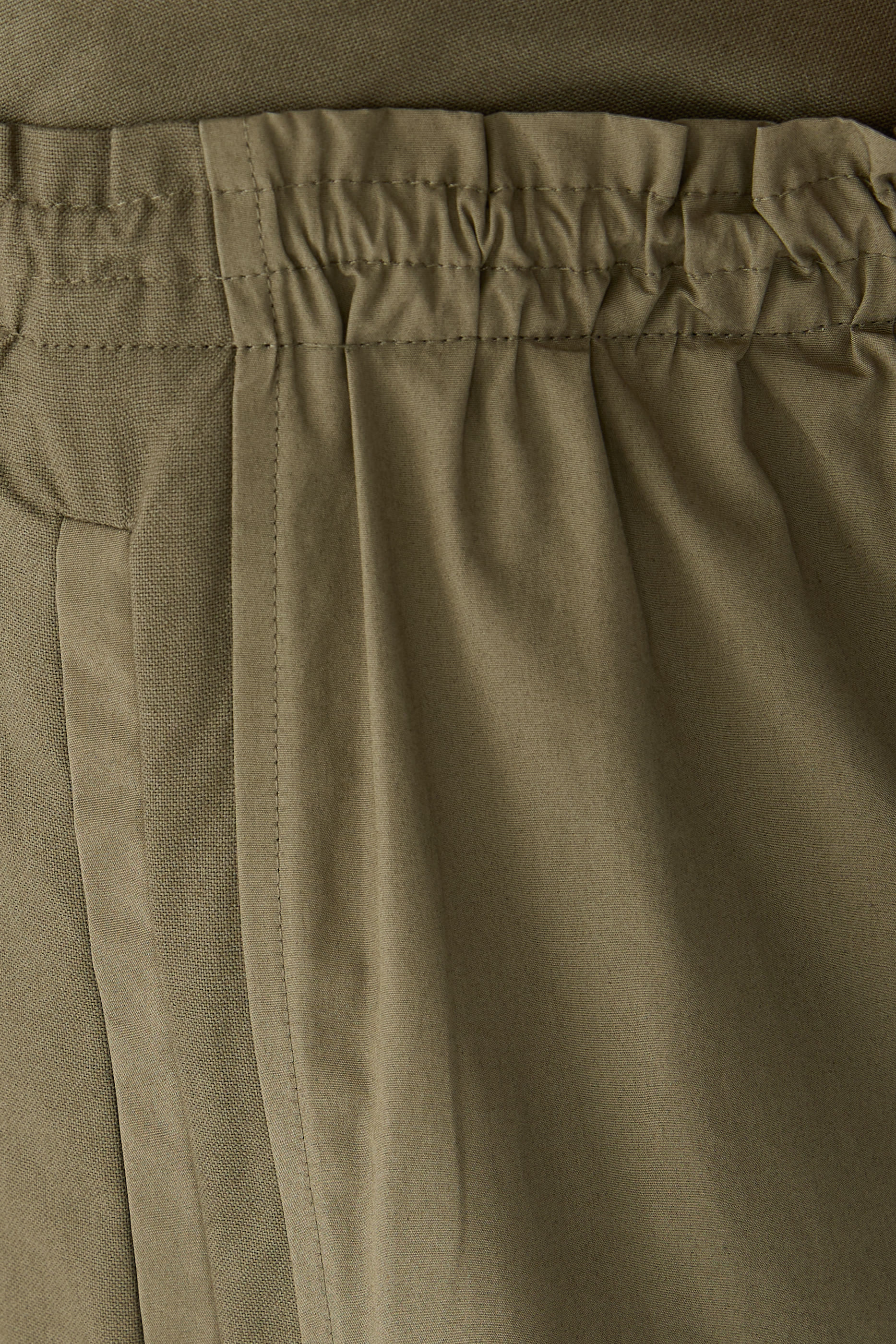 Poplin Double Waistband Pant