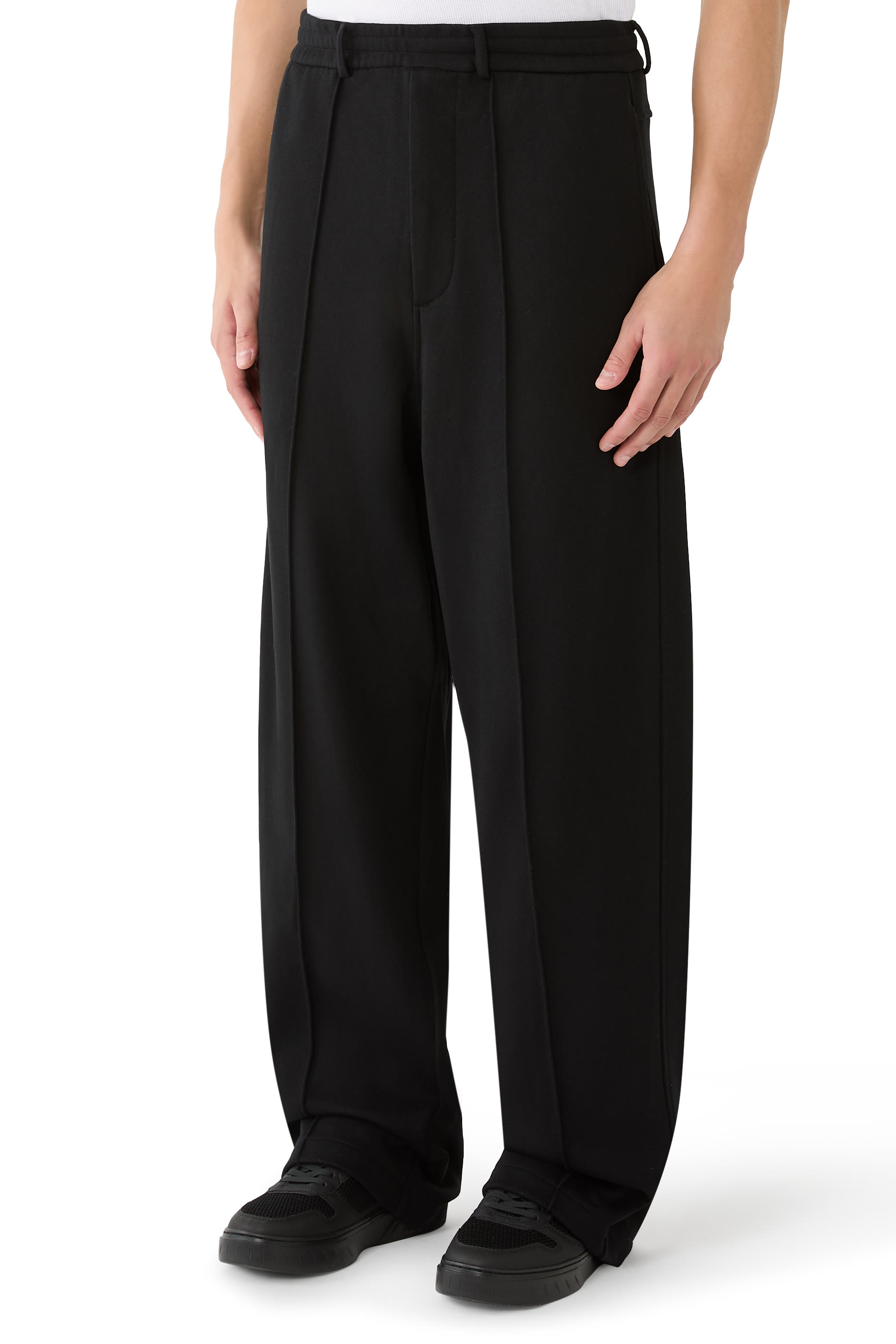 Flat Front Straight-Leg Trousers