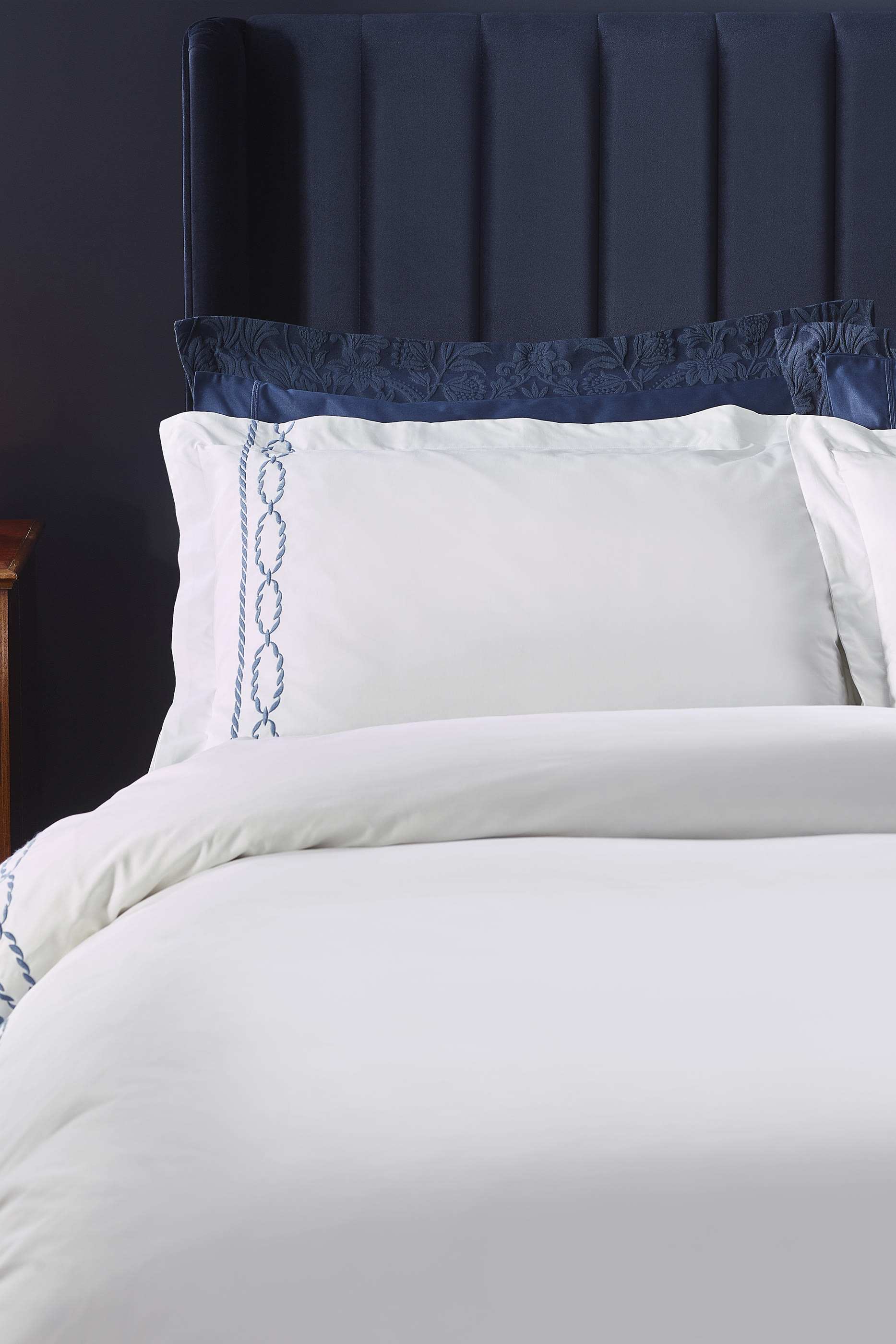 Coastal Embroidery Duvet Cover  Pillowcase Set