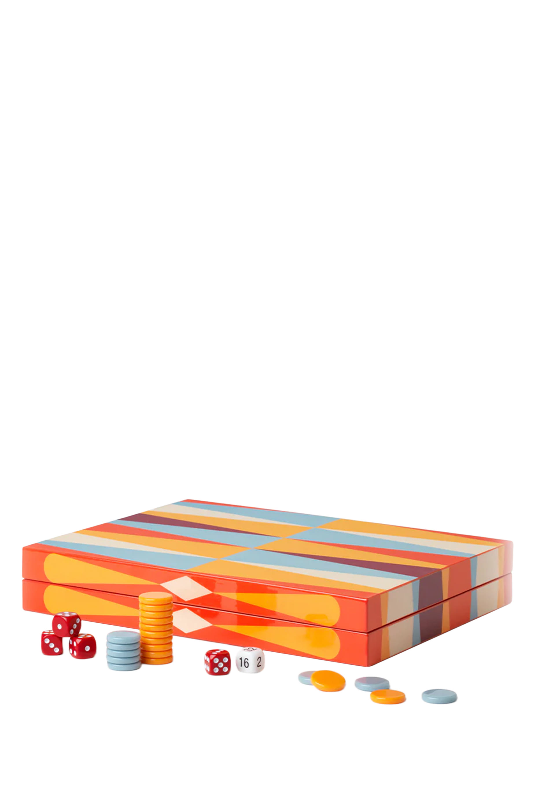 Lacquered Backgammon Board Game