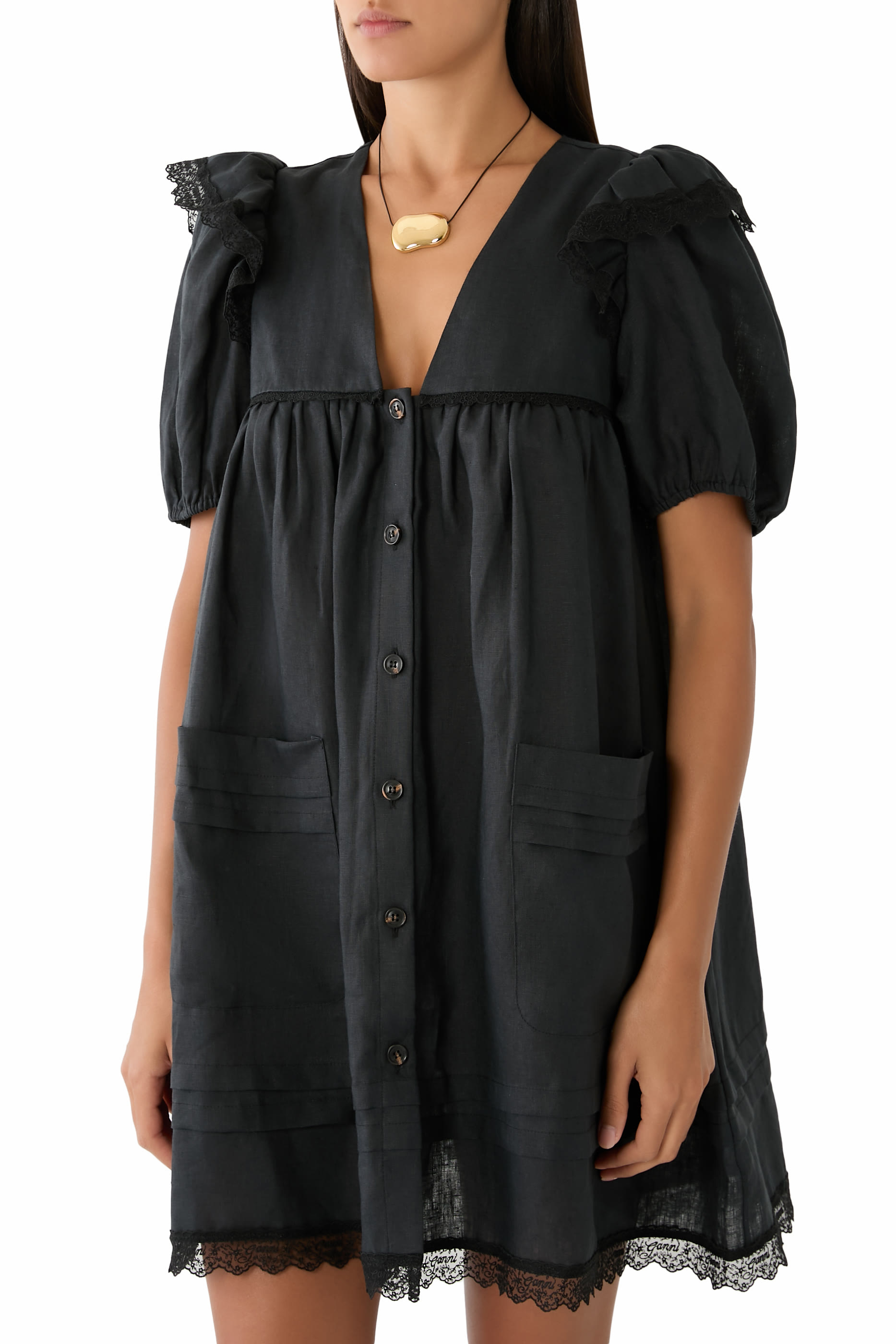 Angel Sleeves Mini Dress