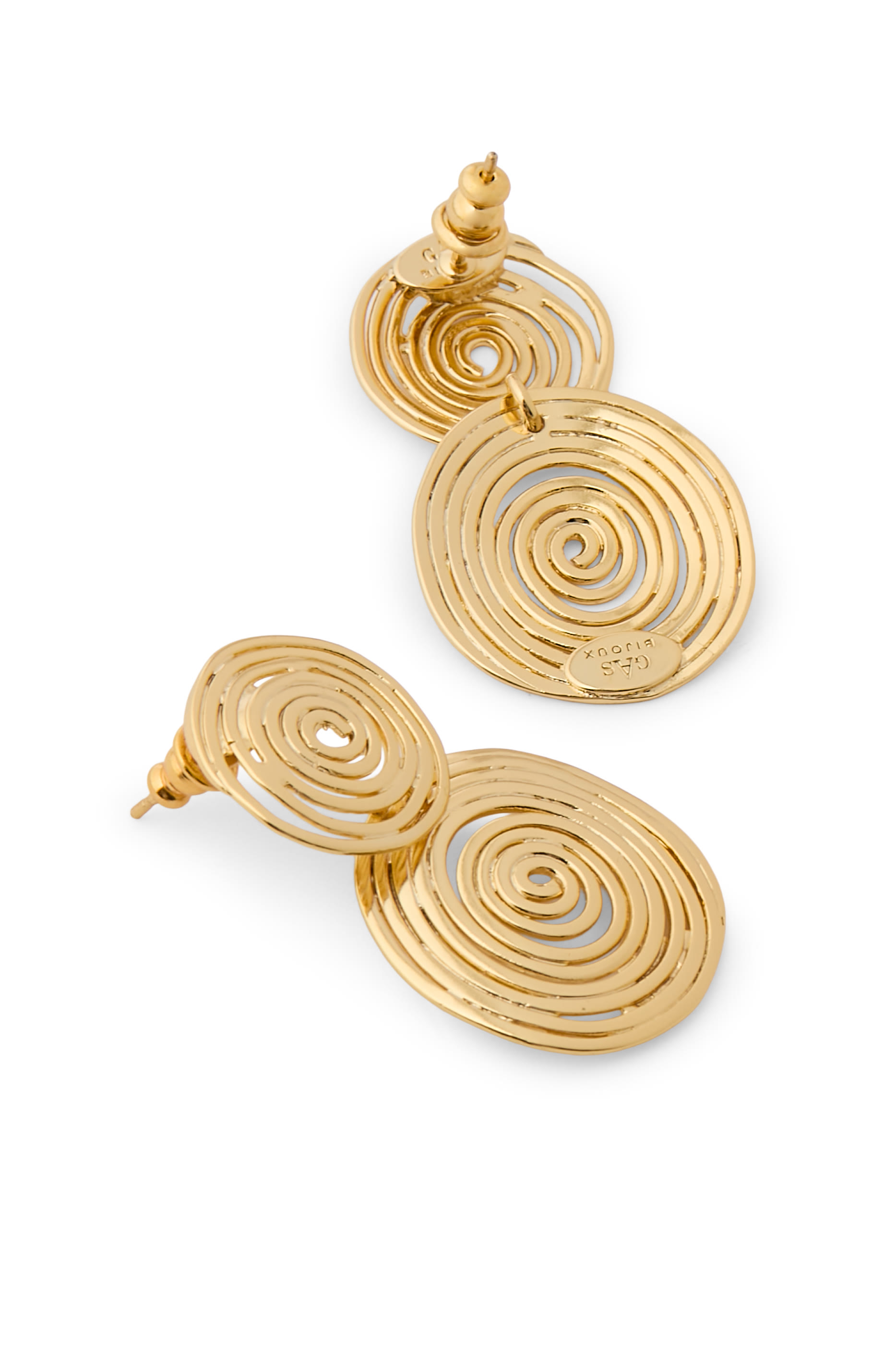Wave Earrings Small, 24k Gold-Plated Brass