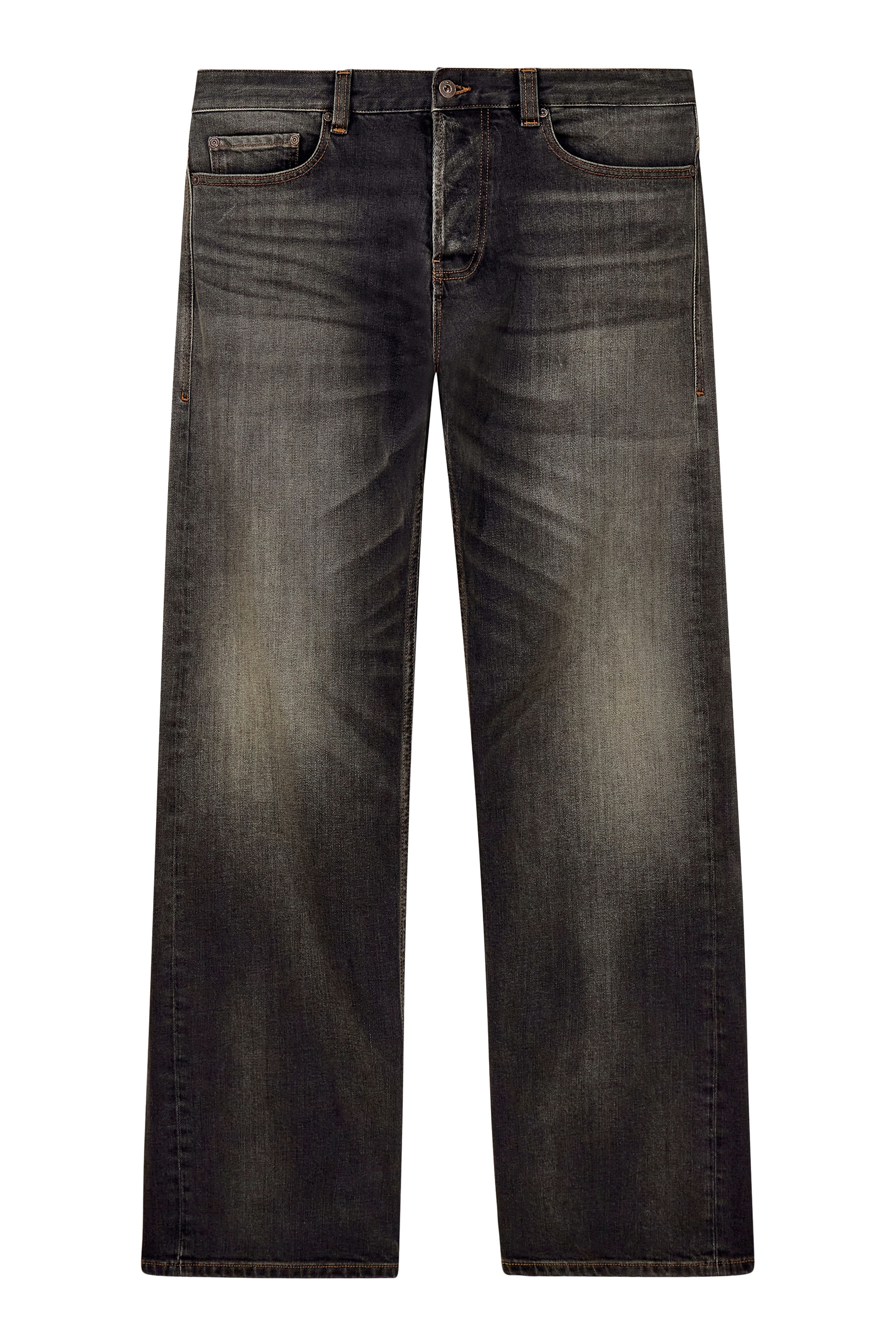 Faded Effect 5-Pocket Jeans