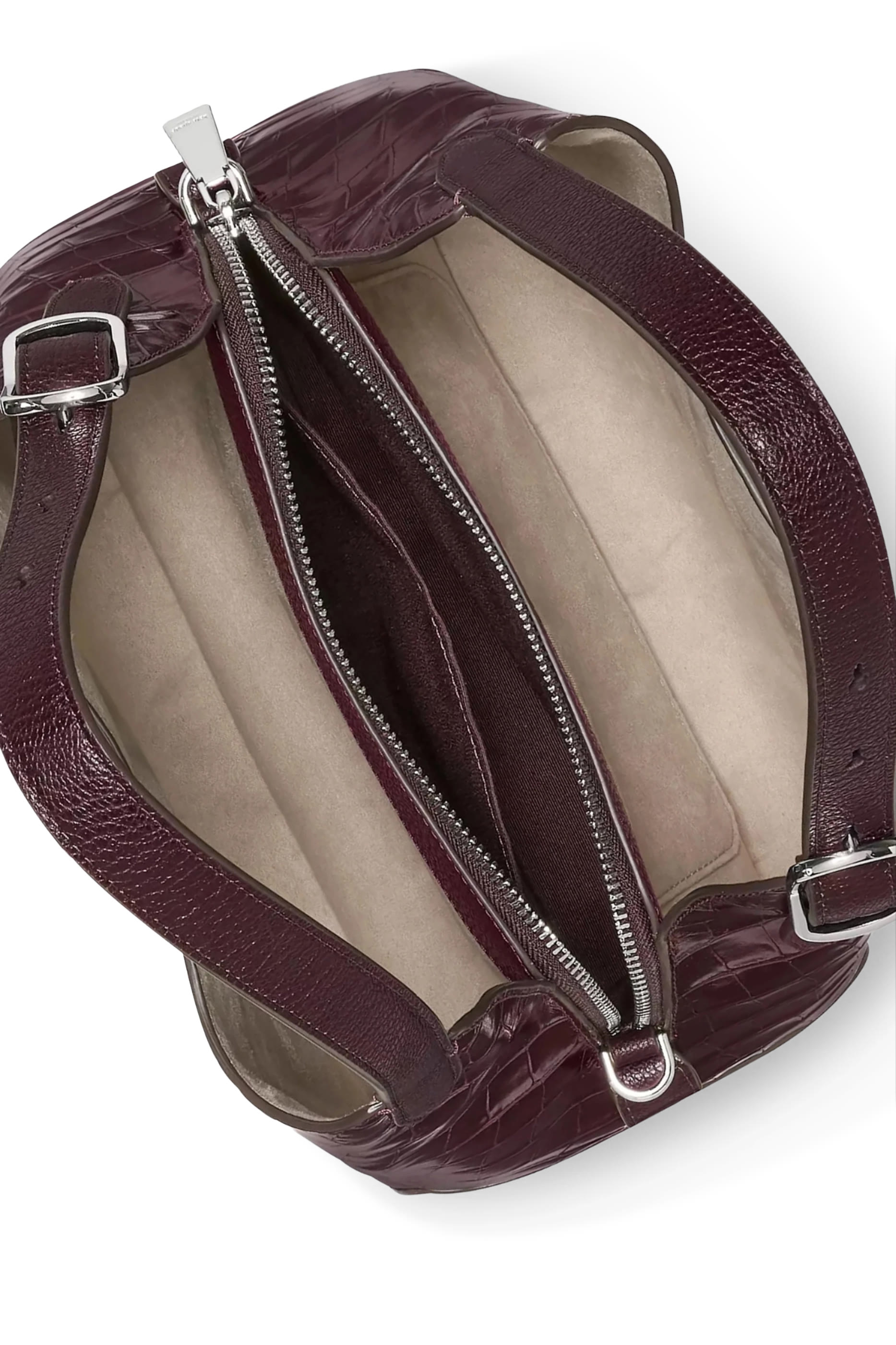 Deco Croc Embossed Crossbody Tote