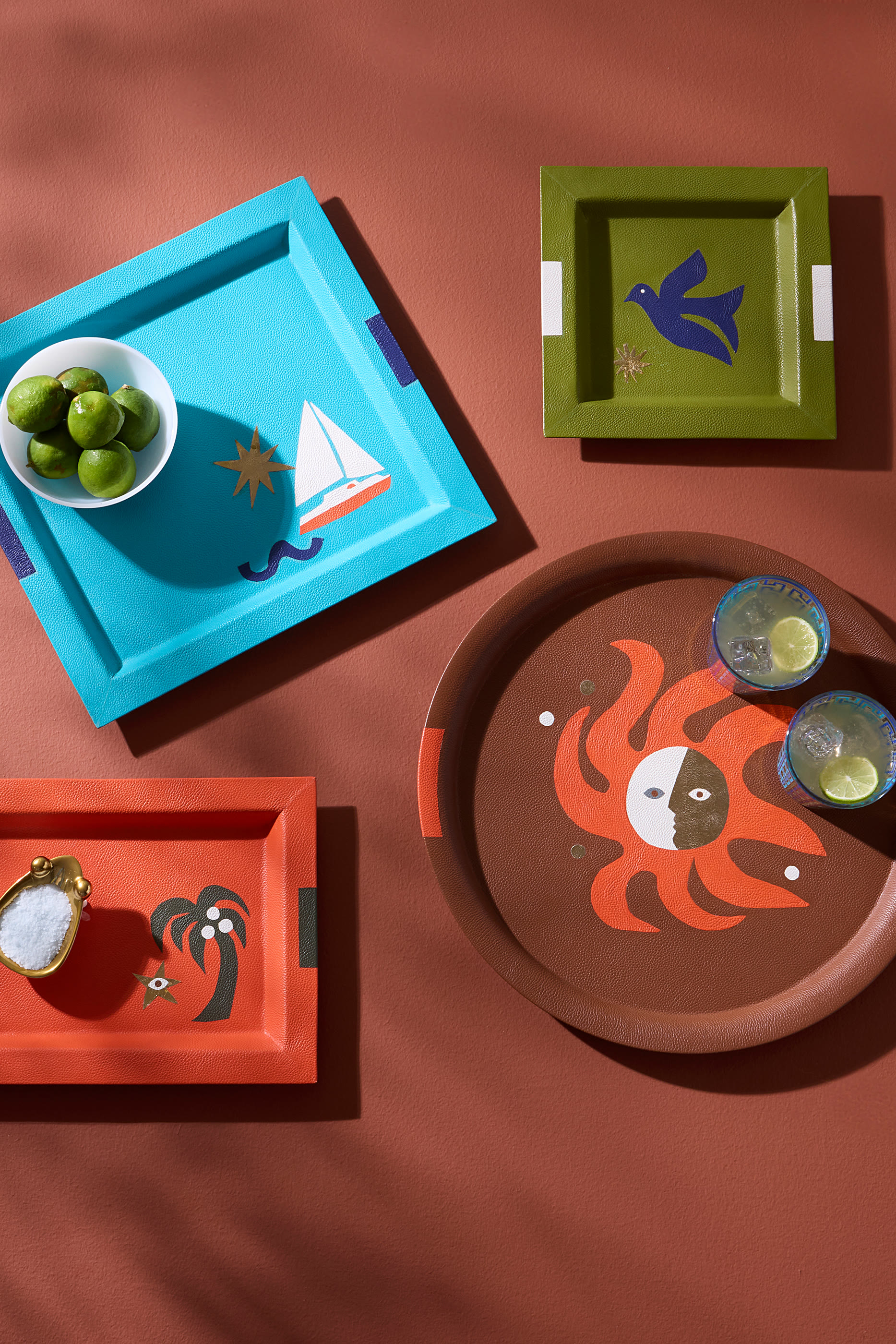 Playa Leather Sun Tray
