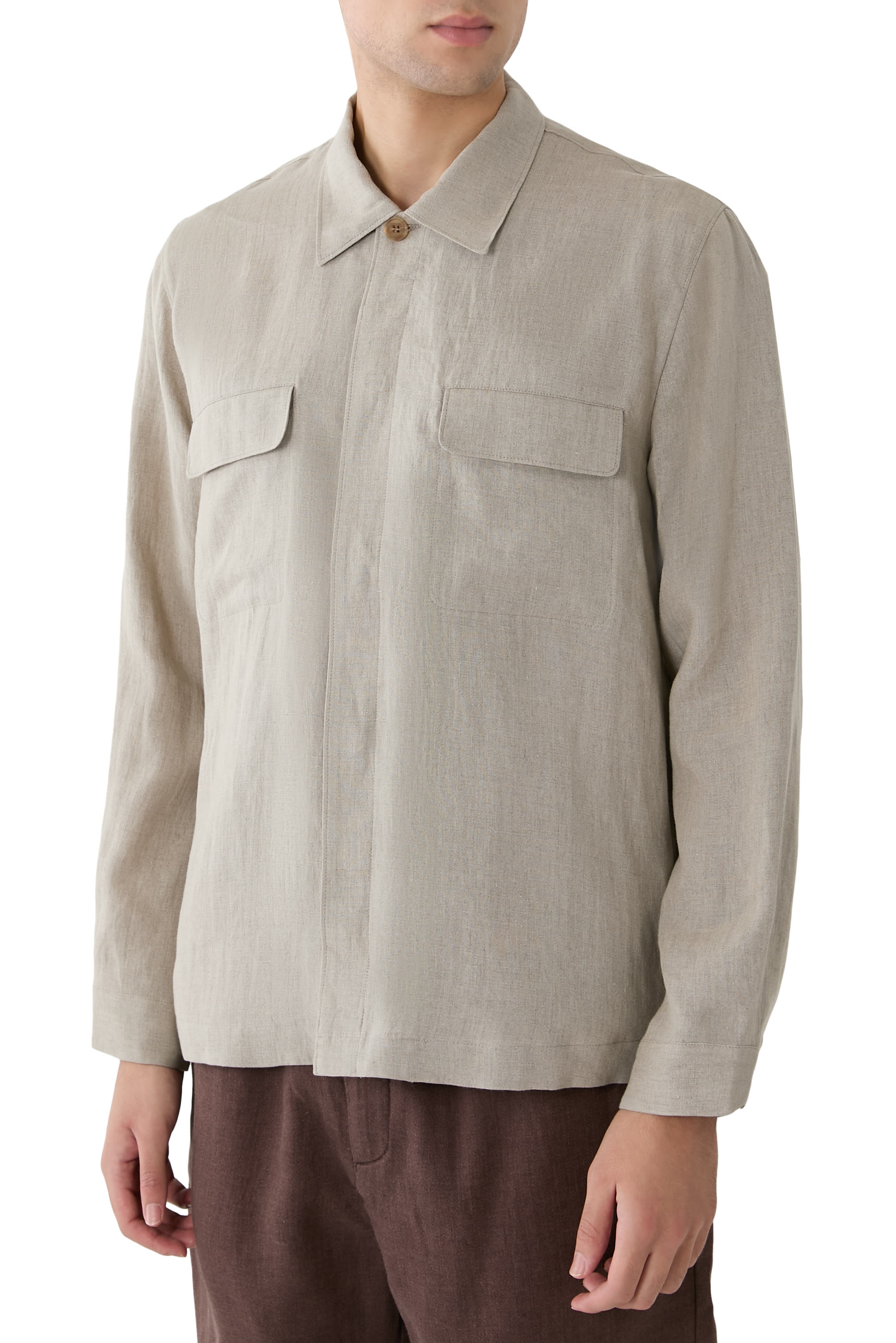 Flap Chest Pockets Overshirt