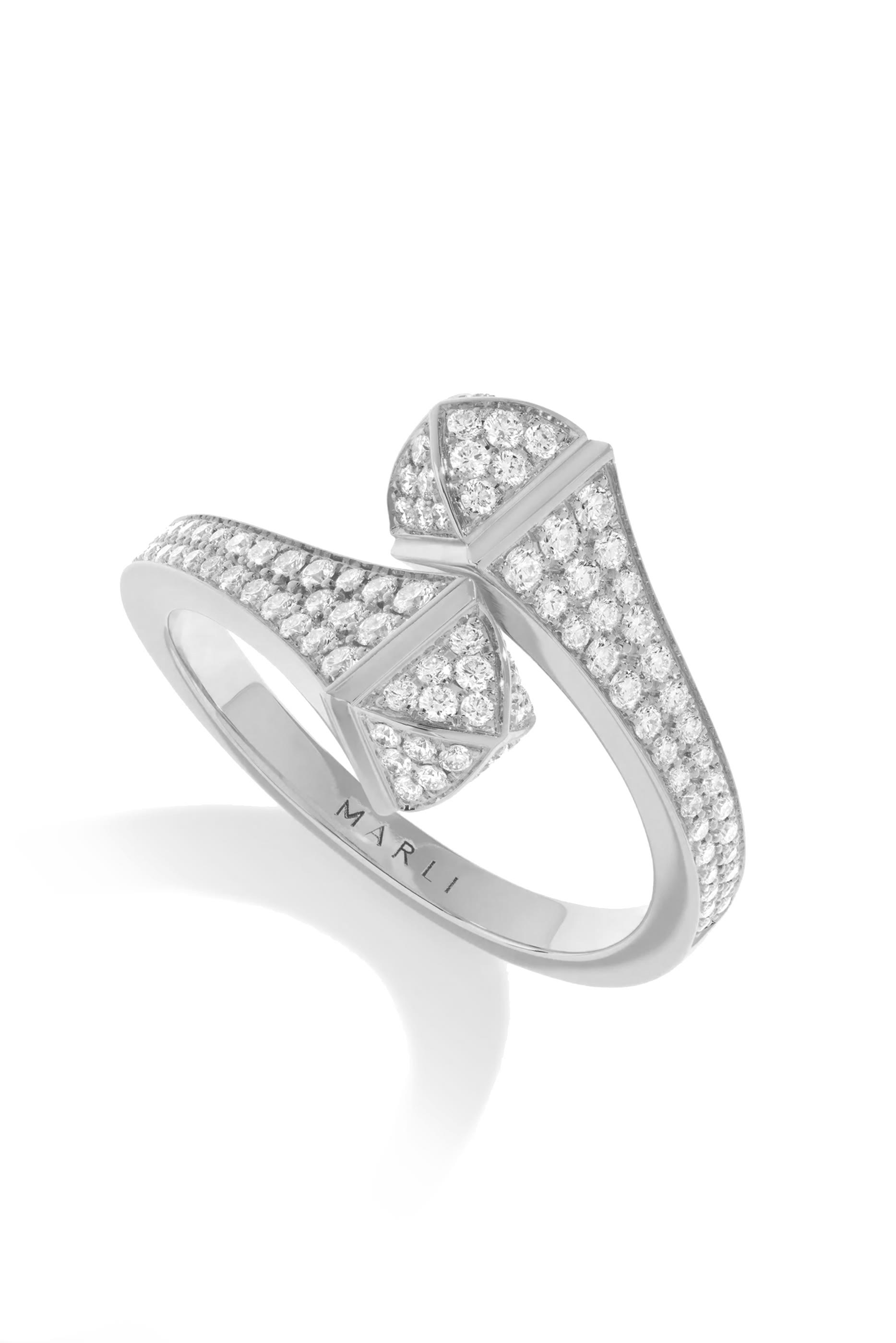 Cleo Ring, 18k White Gold  Full Diamond