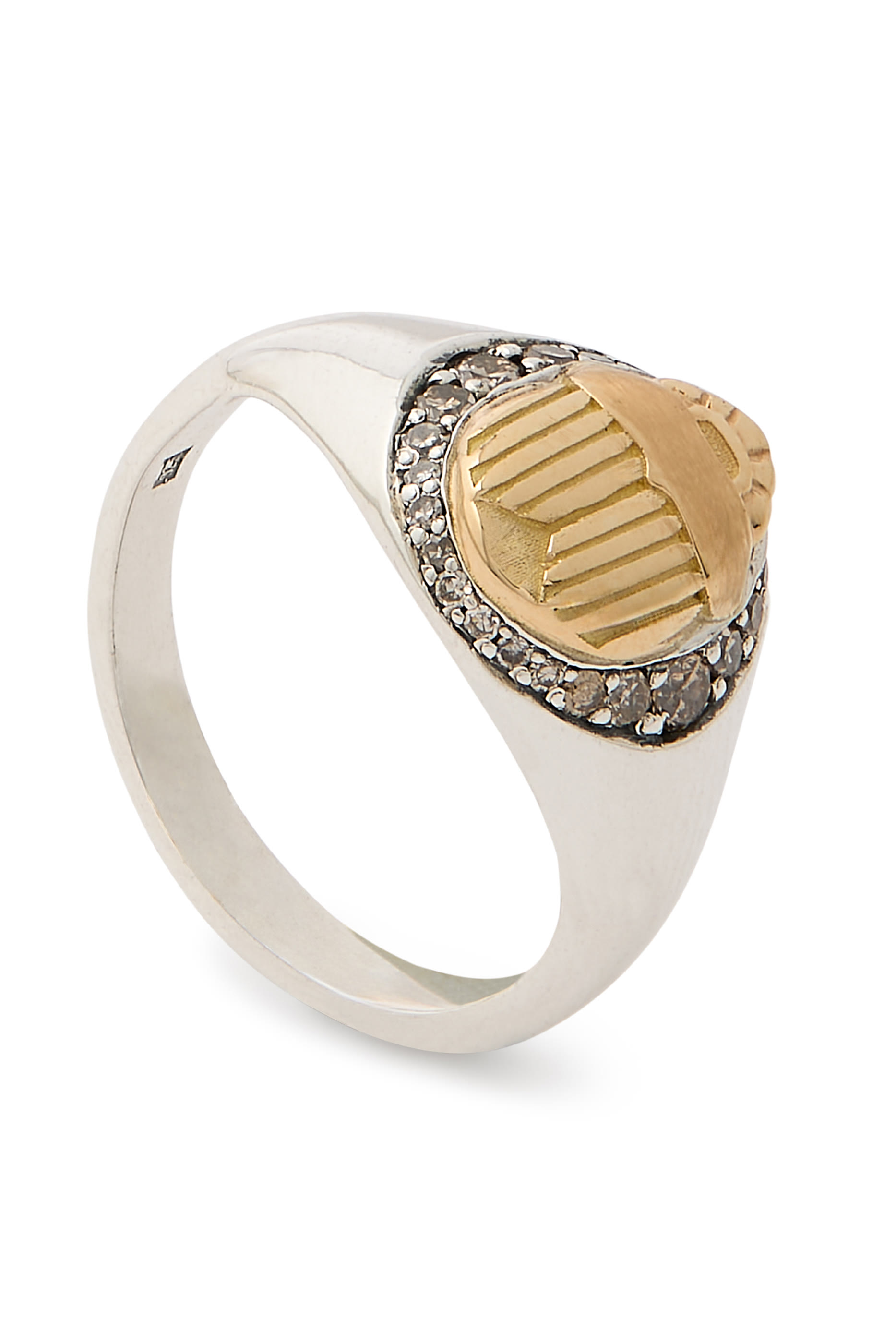 Champagne Diamond Ring, 18K Yellow Gold  Diamonds