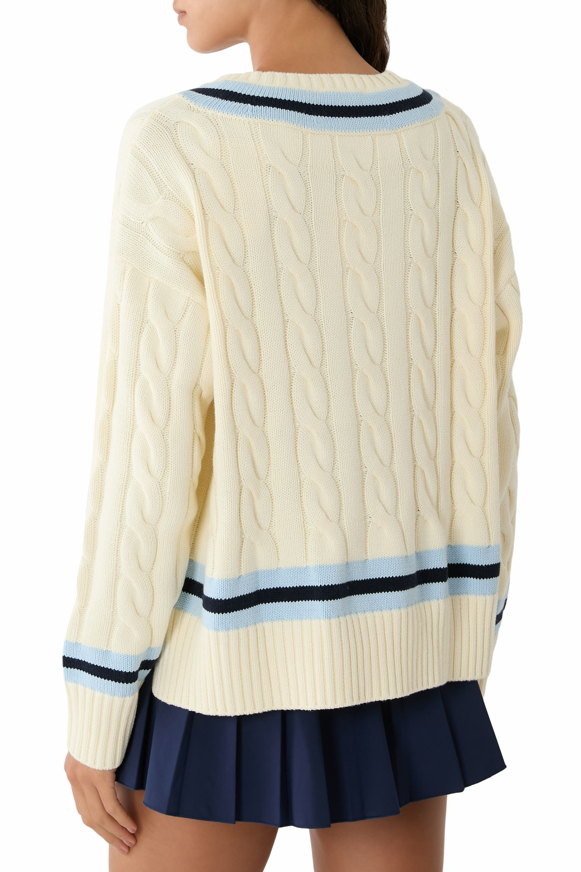 SRC Cableknit V-Neck Sweater