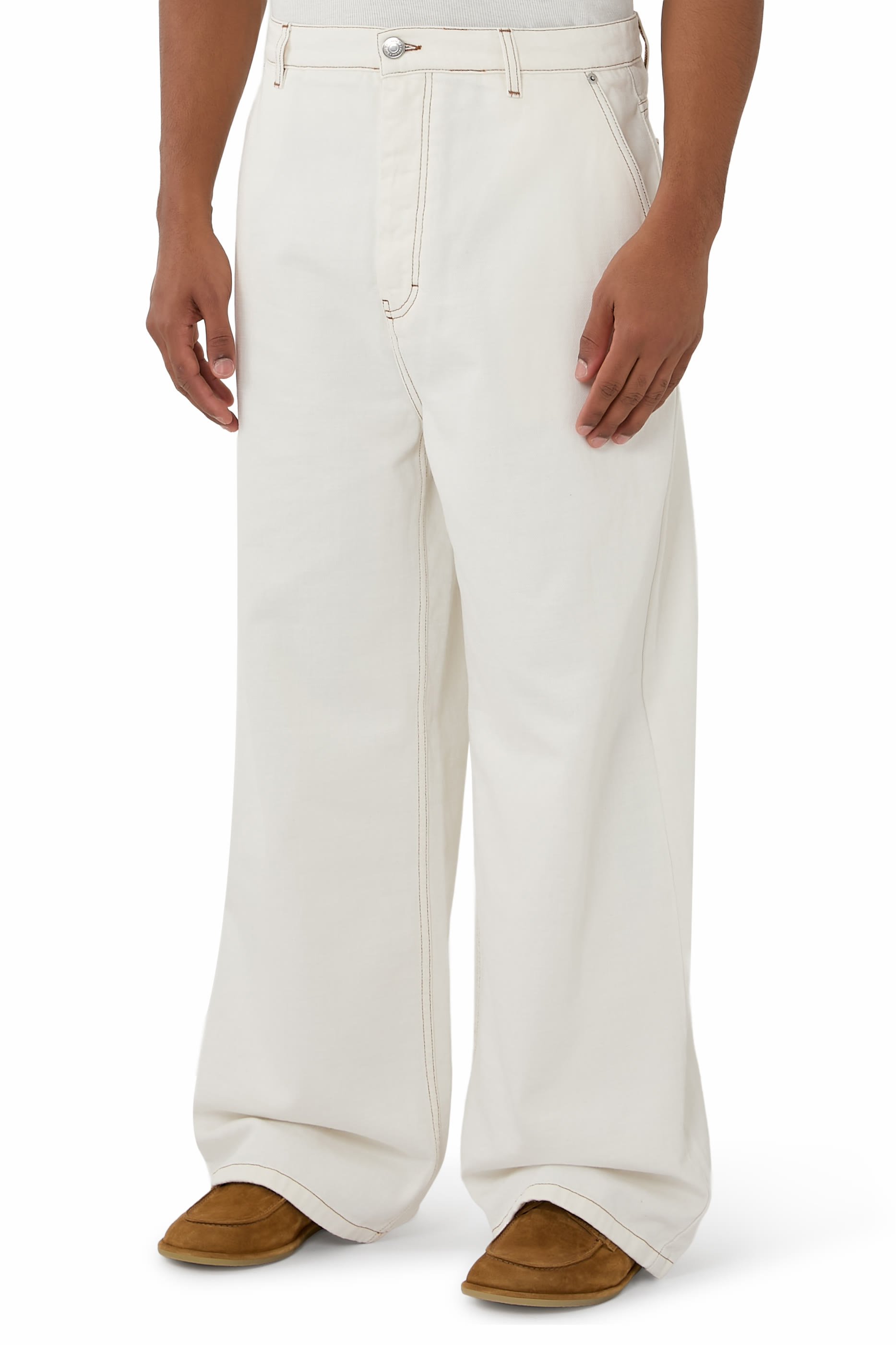 Cotton Wide Fit Trousers