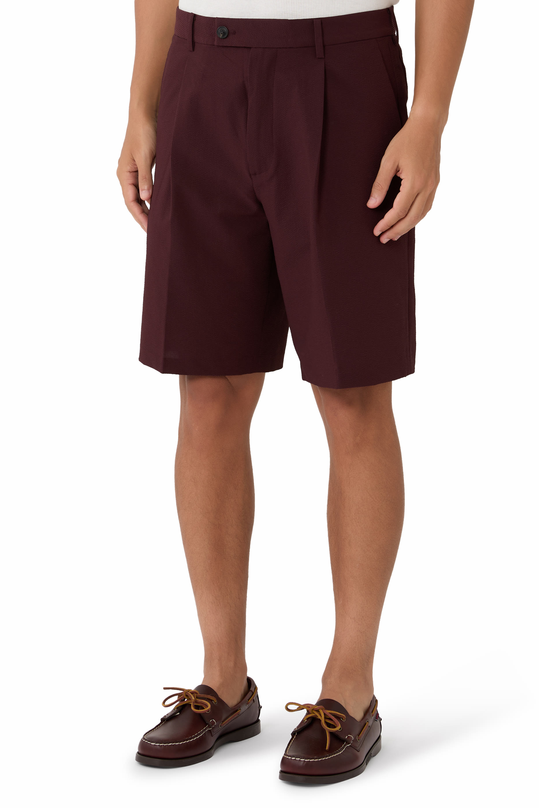 Down and Feather Padding Bermuda Shorts