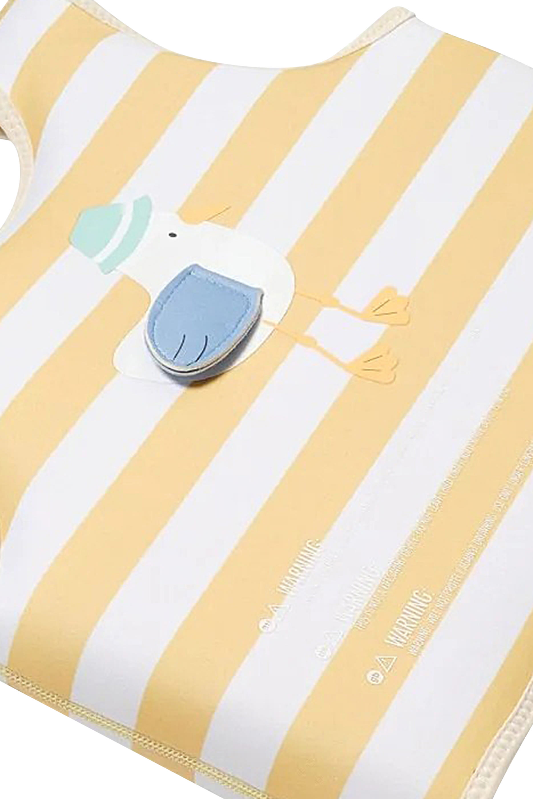 Kids Sammy the Seagull Yellow Stripe Swim Vest 3-6 