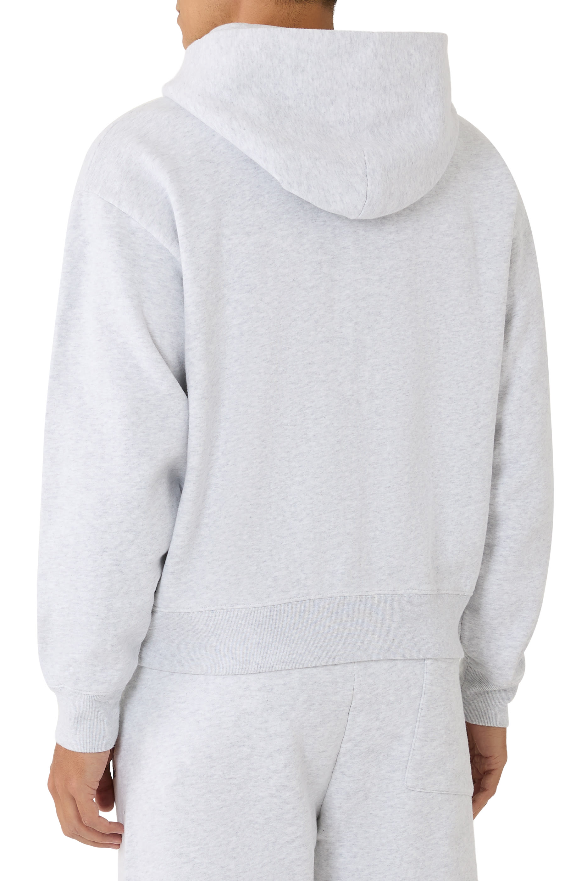 Serif Logo Embroidered Hoodie
