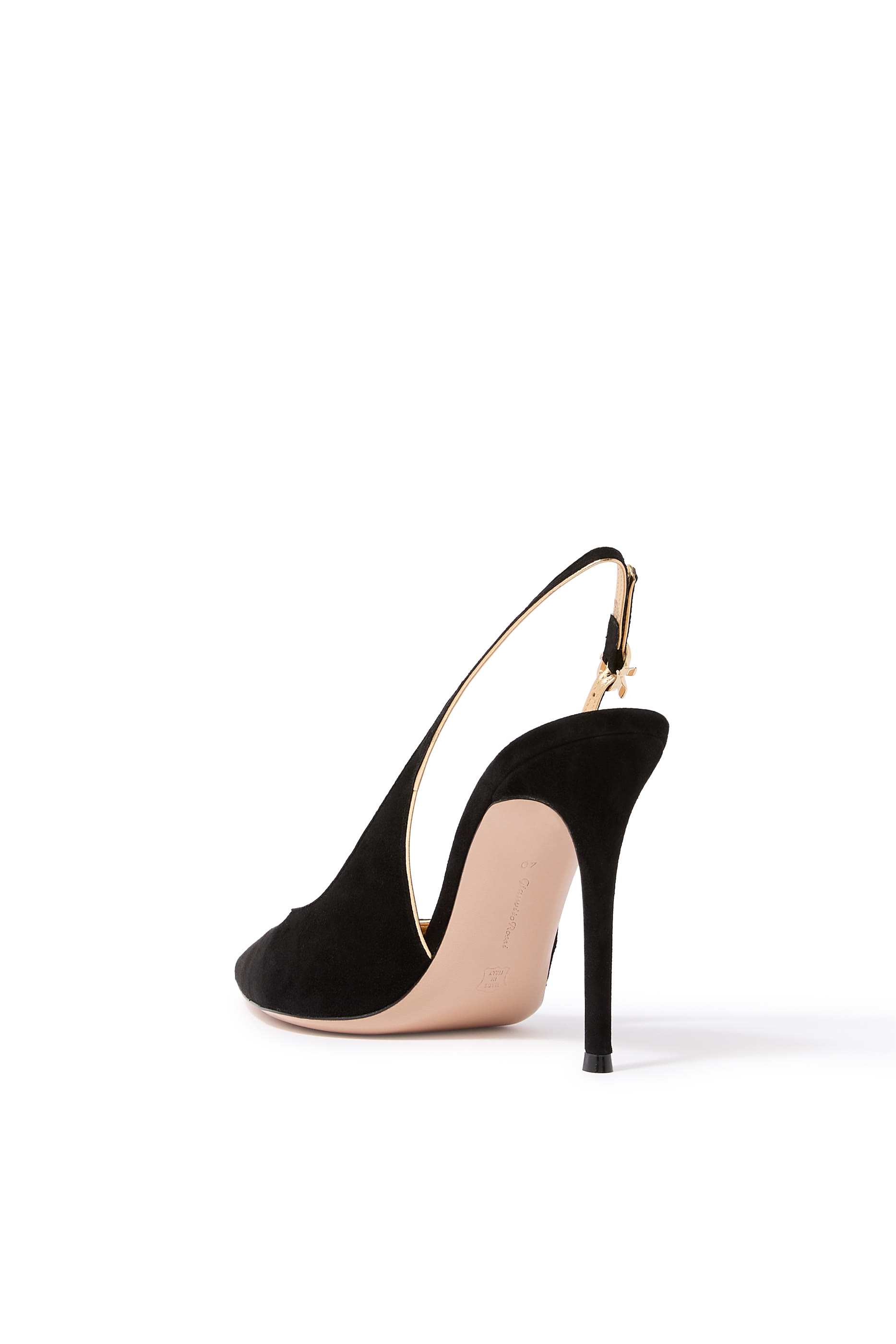 Robbie 95 Slingback Pumps in Suede Leather