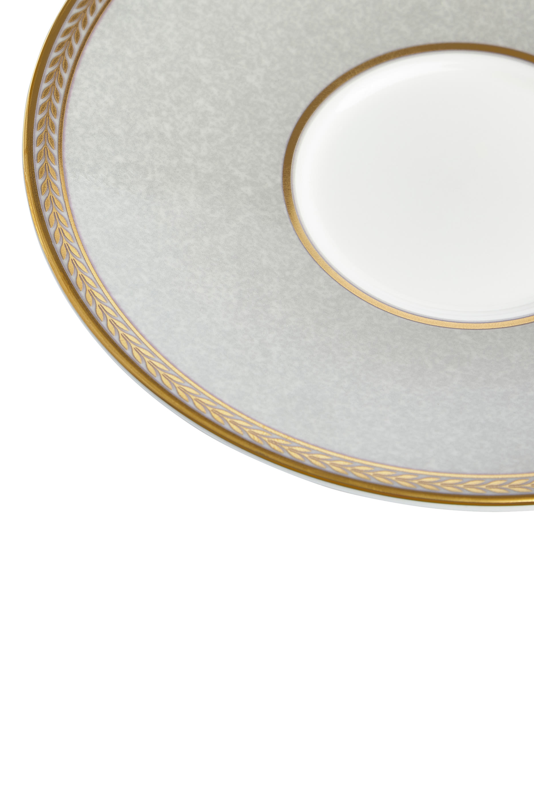 Renaissance Grey Teacup  Saucer