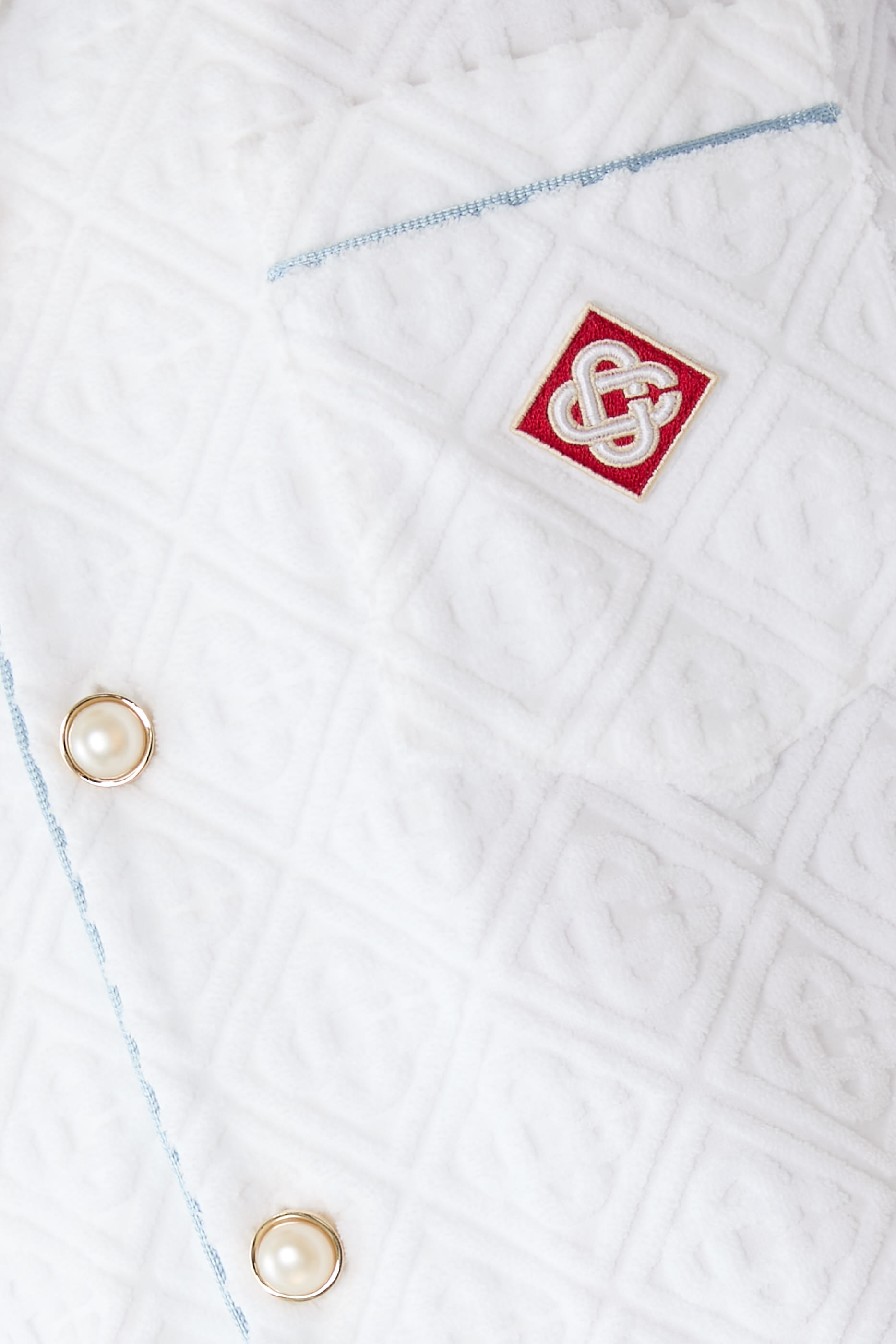  Towelling Monogram Short Sleeve Shirt