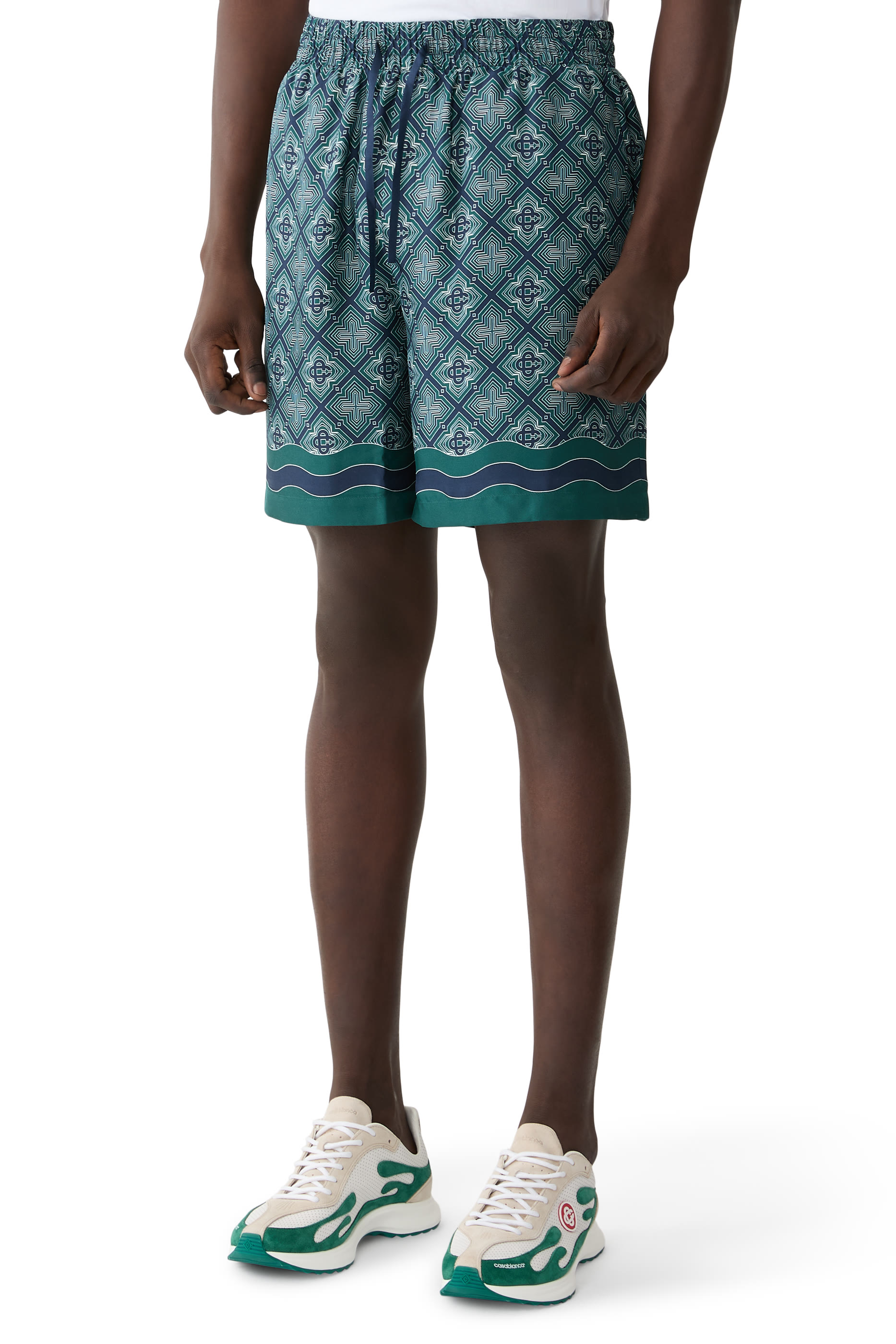 Hotel Emblem Silk Shorts