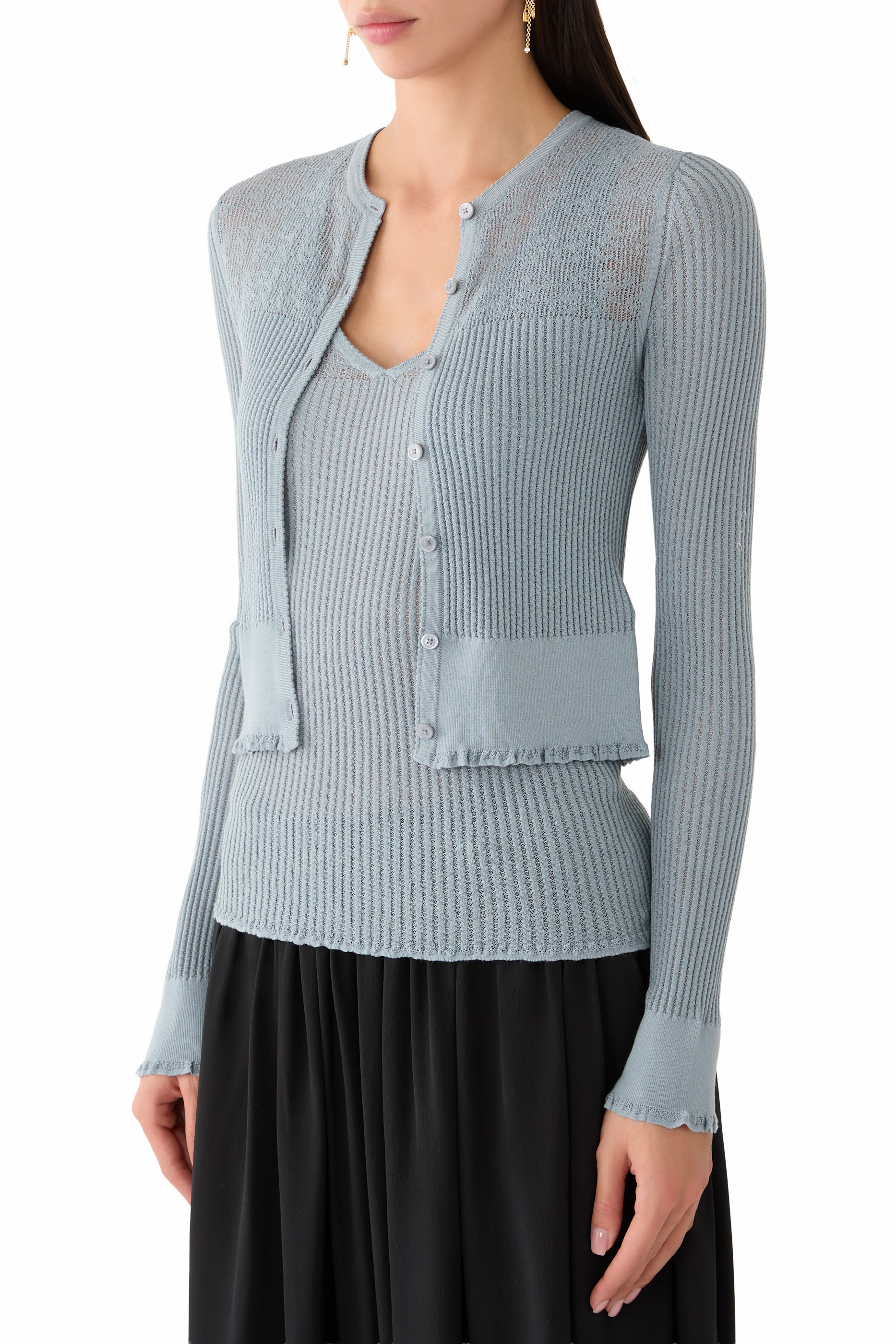Tank Top and Cardigan Set
