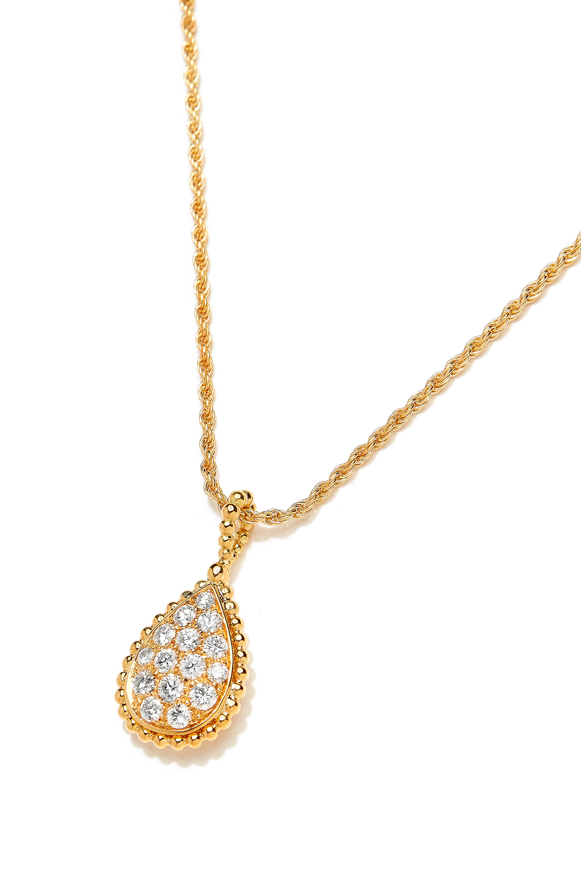 Serpent Boh&egrave;me M Motif Pendant, 18k Yellow Gold  Diamonds