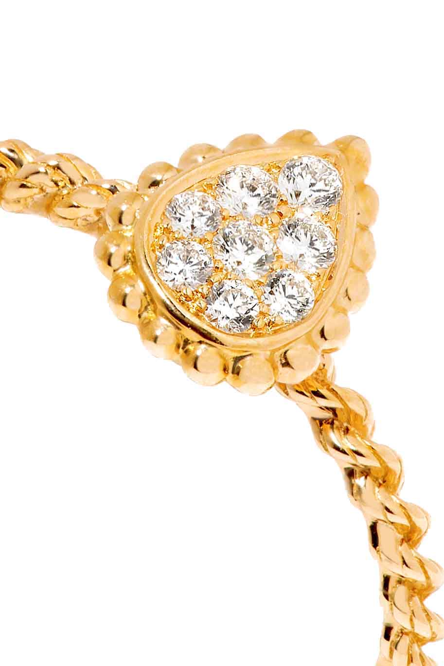 Quatre Classique Diamond Wedding Band, 18K Rose Gold  Diamonds