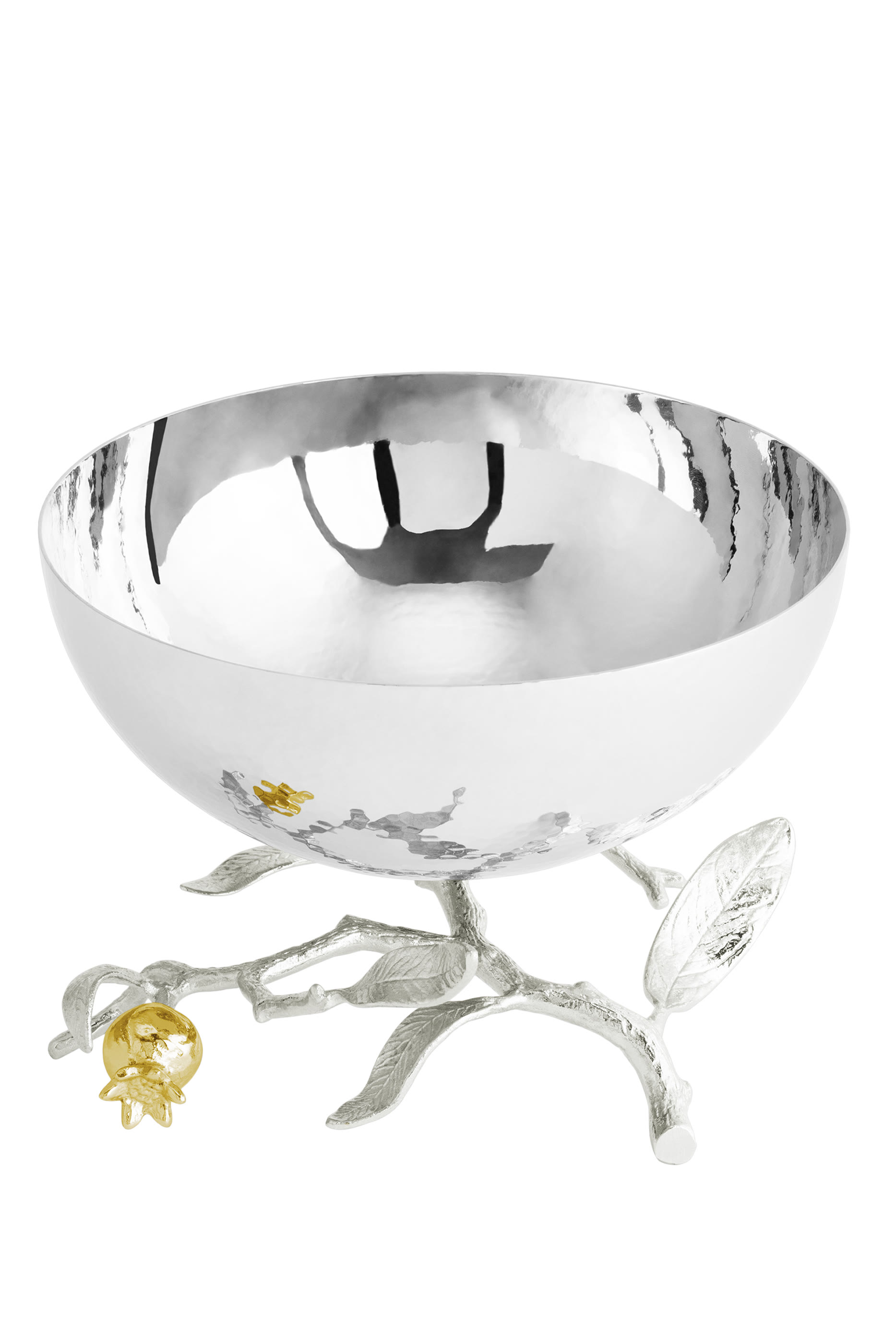 Pomegranate Silver  Gold Small Bowl