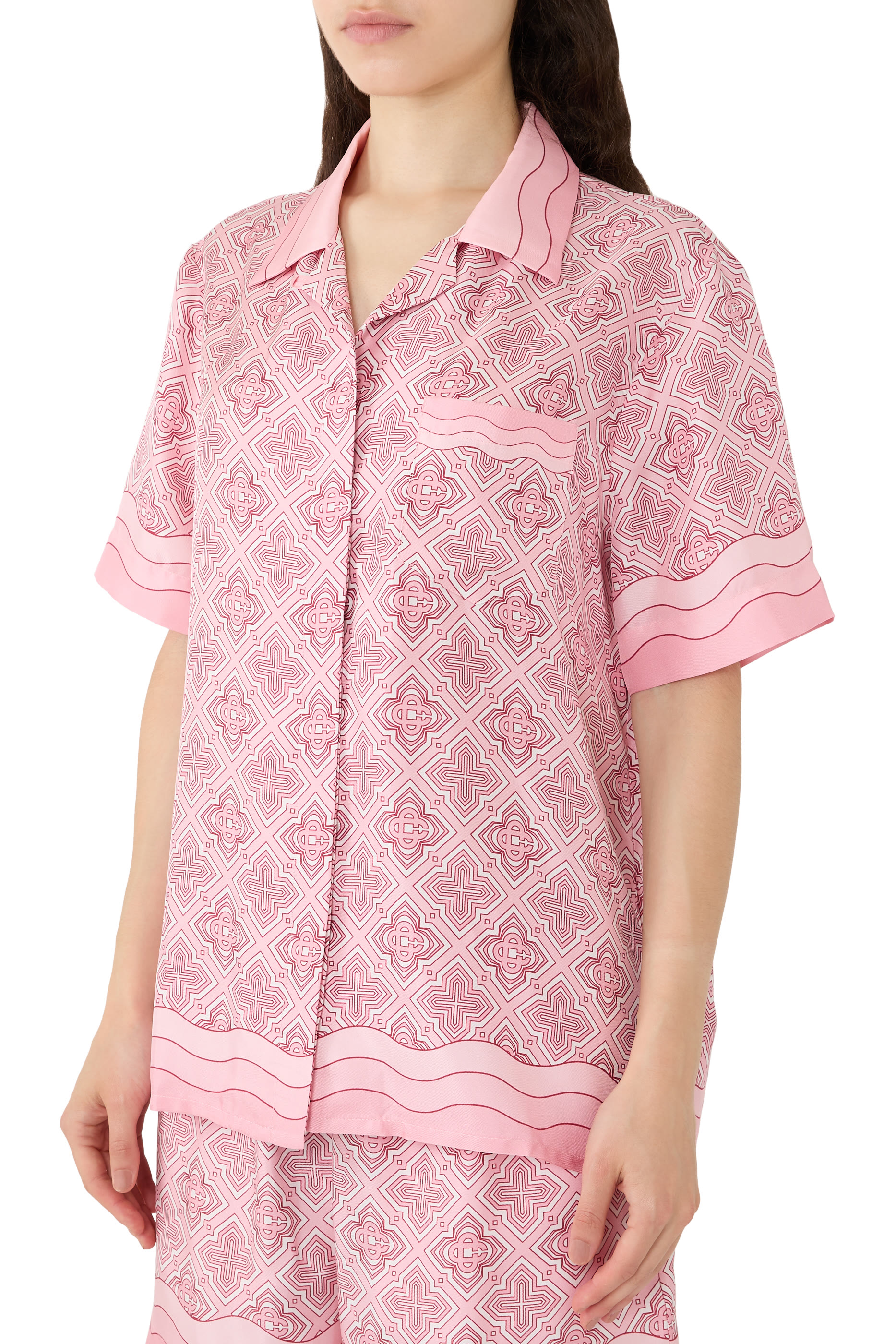 Monogram Silk Shirt