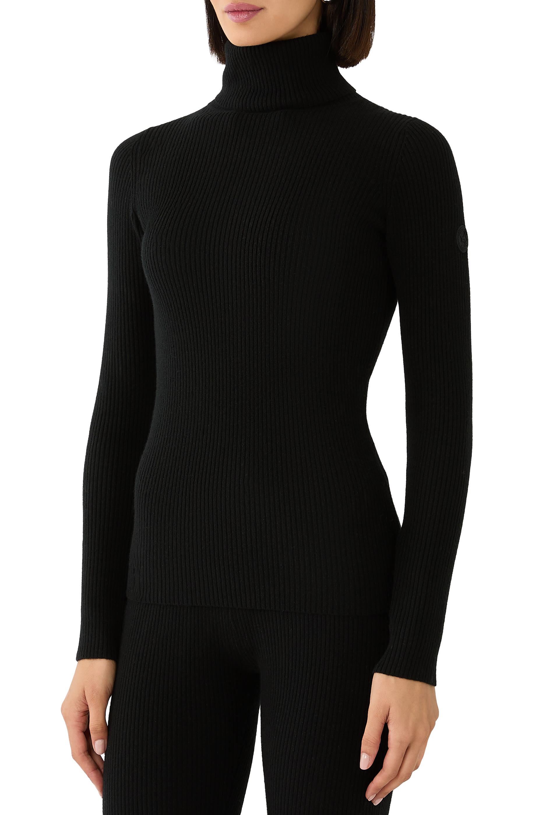 Roll-Neck Fitted Sweater 