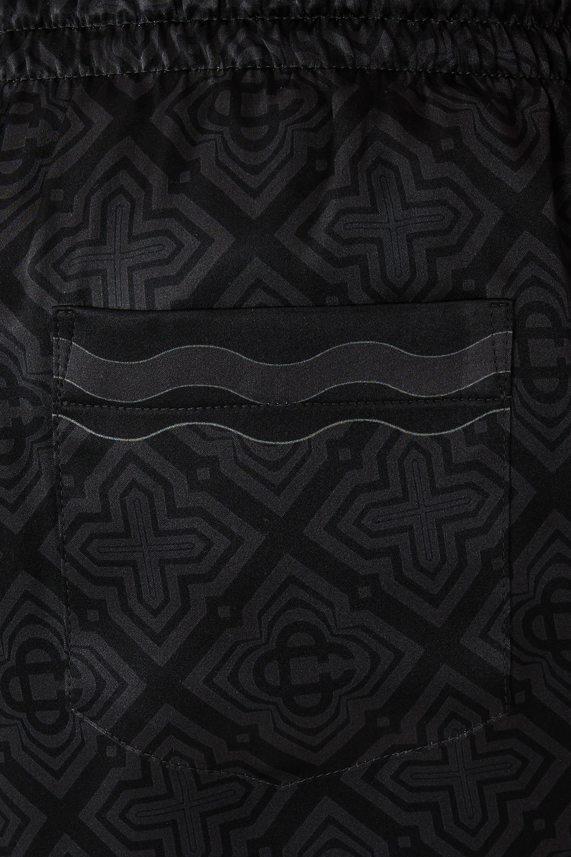 Monogram Silk Shorts