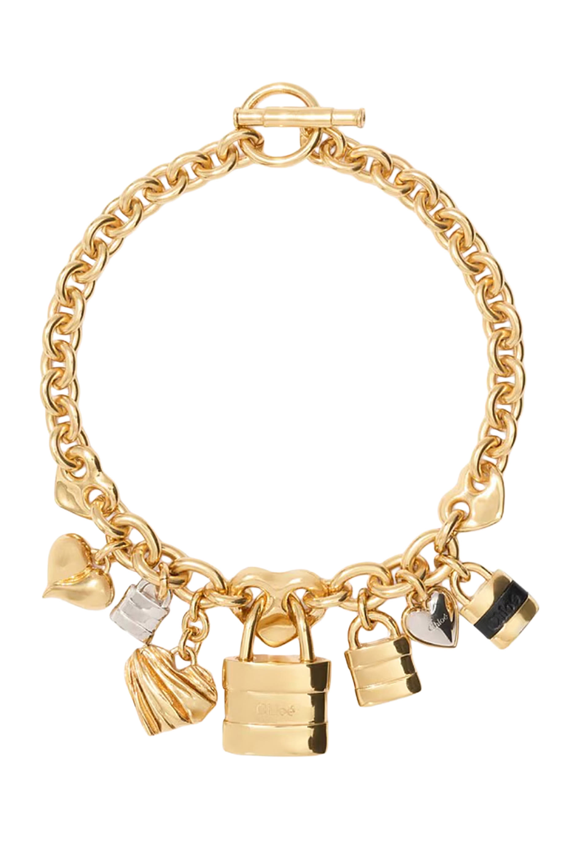 Paddington Necklace, Brass  Calfskin