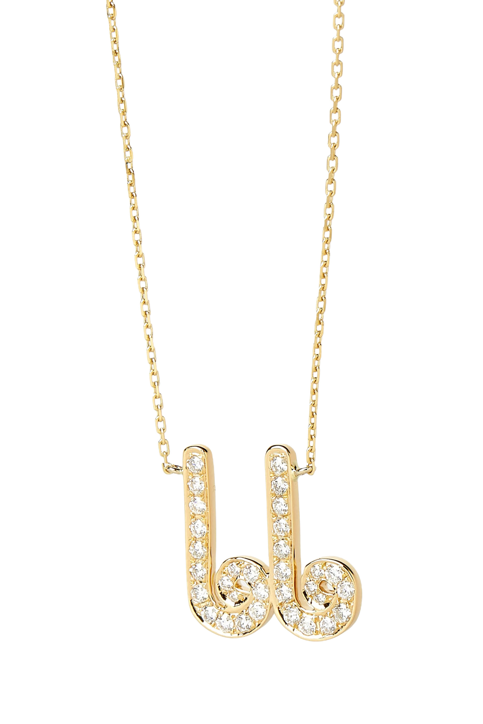 OULA Mama Necklace, 18K Yellow Gold  Diamonds