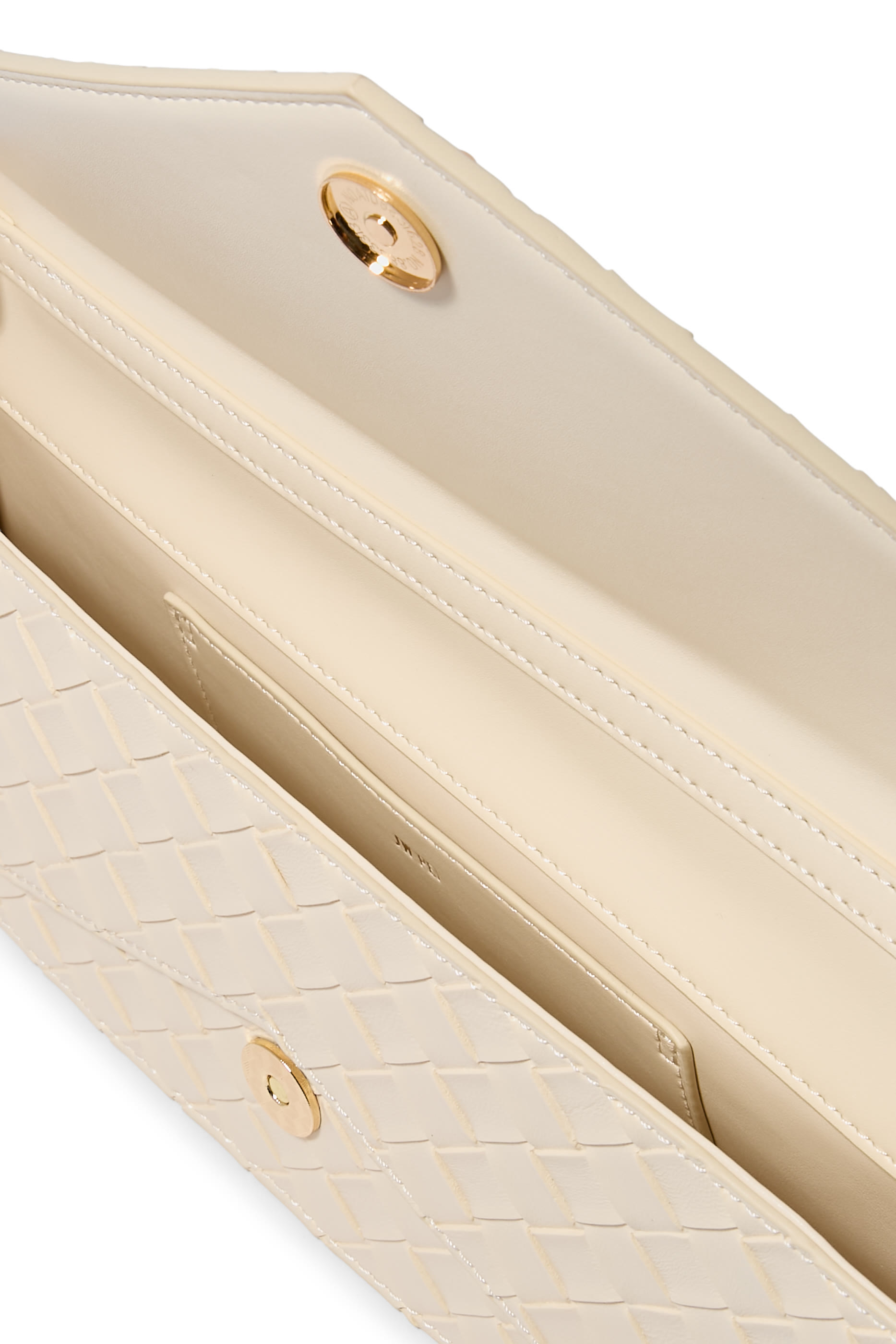 Celeste Woven Textured Envelope Top Handle Bag