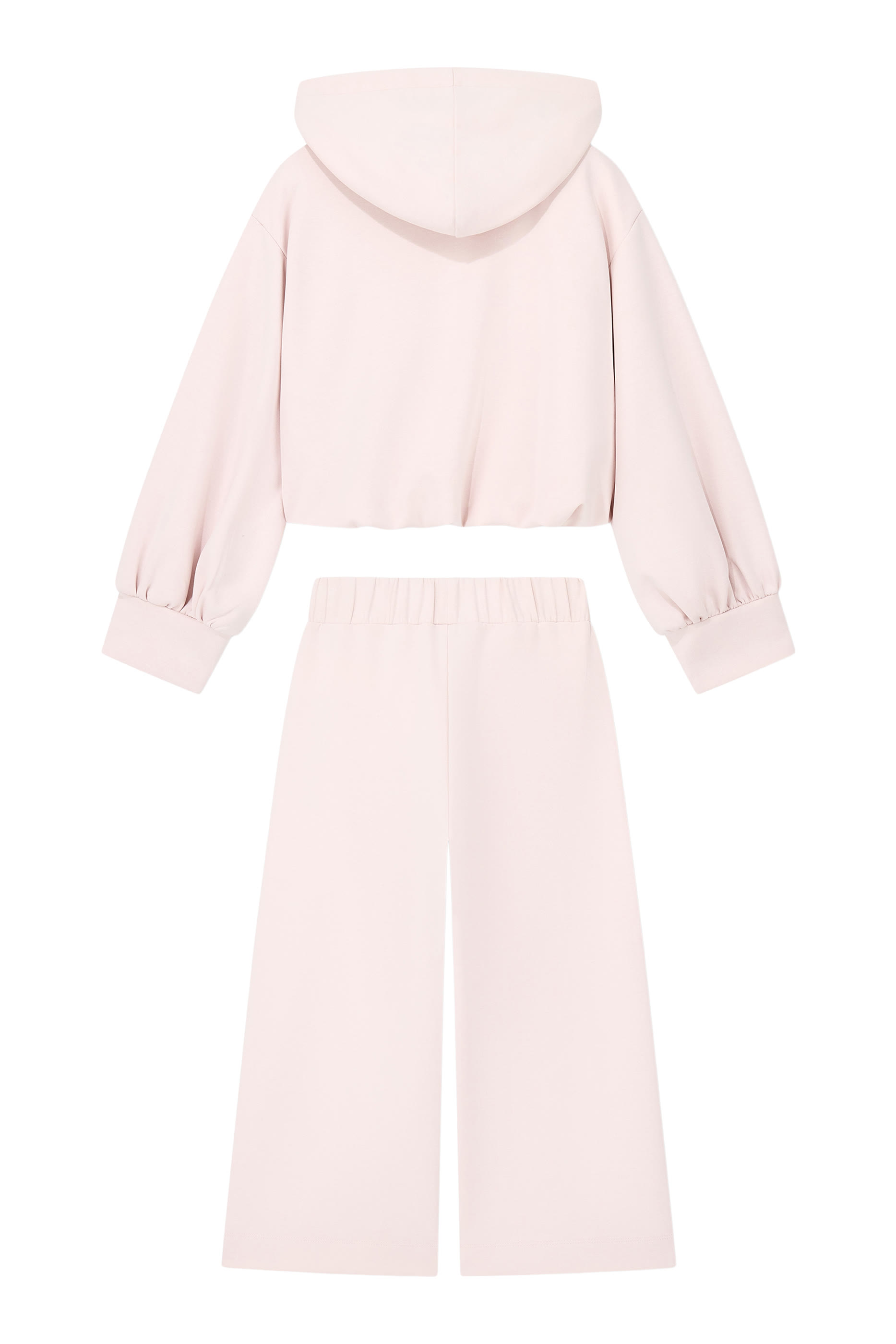 Kids  Jersey Tracksuit with Full-Zip Hoodie  Wide-Leg Pants 