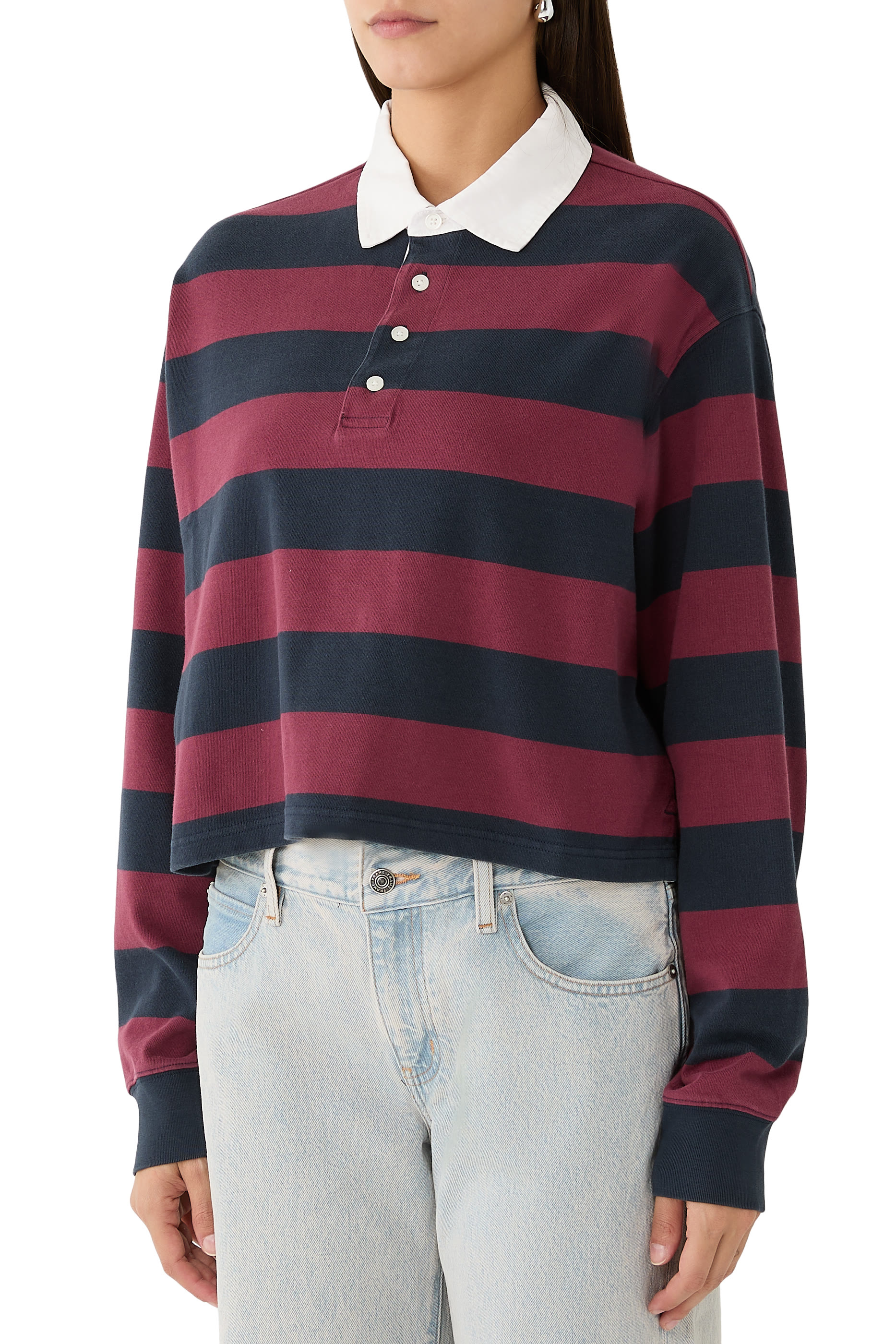  Cropped Rugby Polo T-Shirt