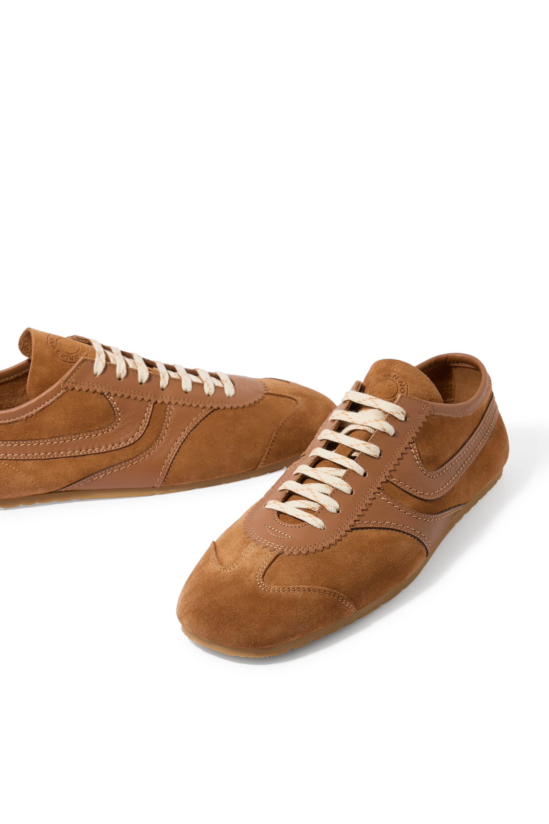 Lace-Up Suede Sneakers
