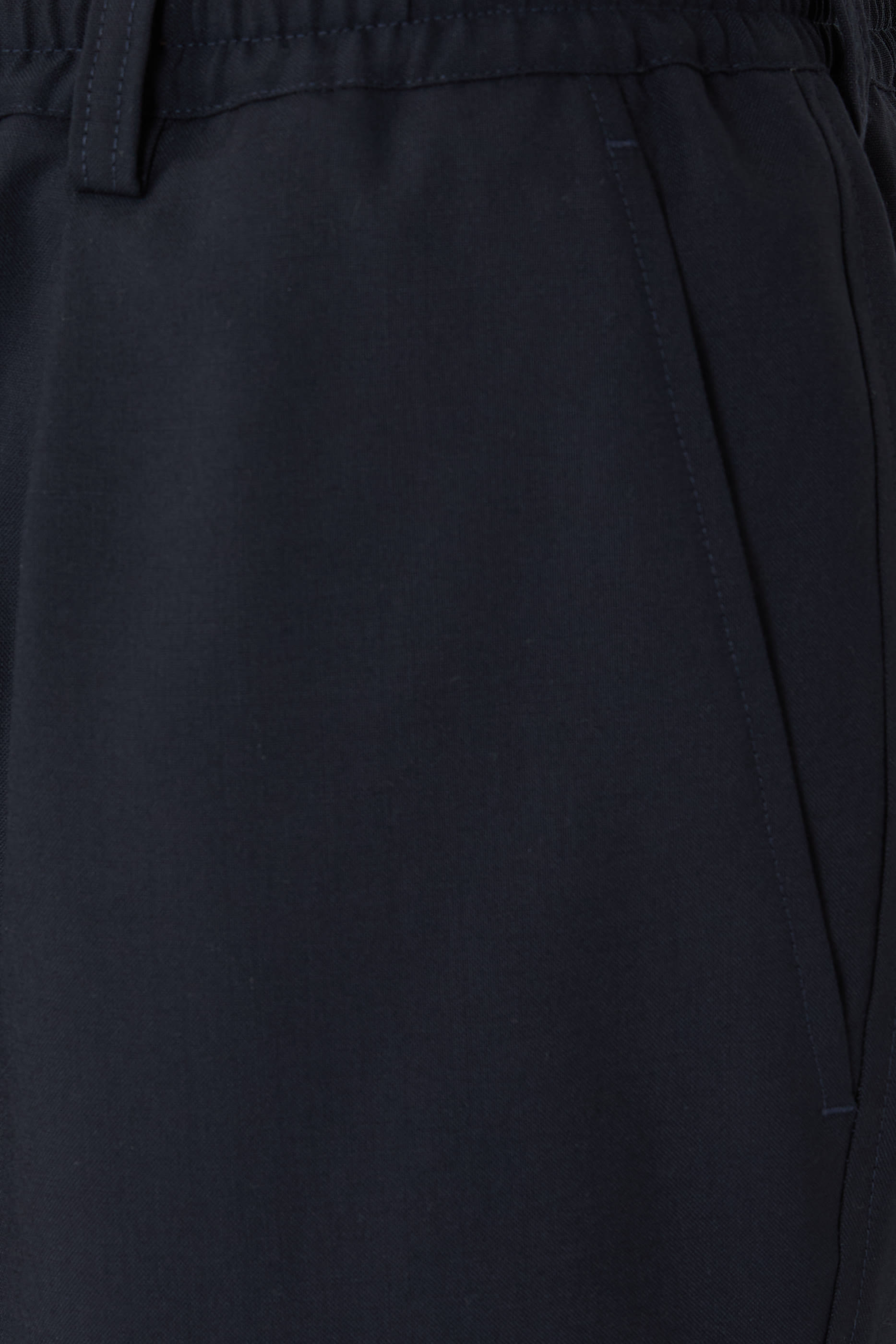 Tropical Wool Trousers with Drawstring Waist