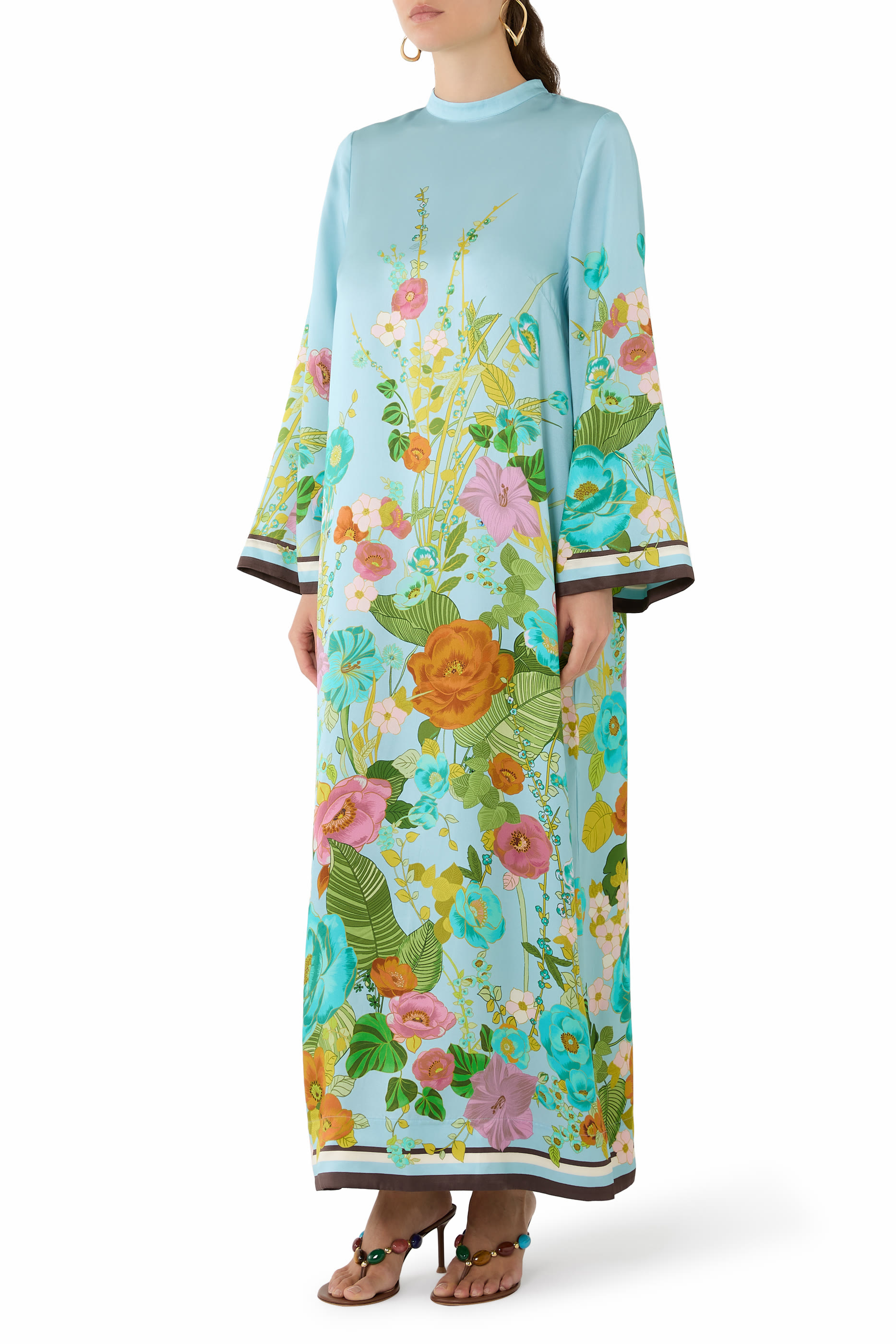 Silk Midi Dress