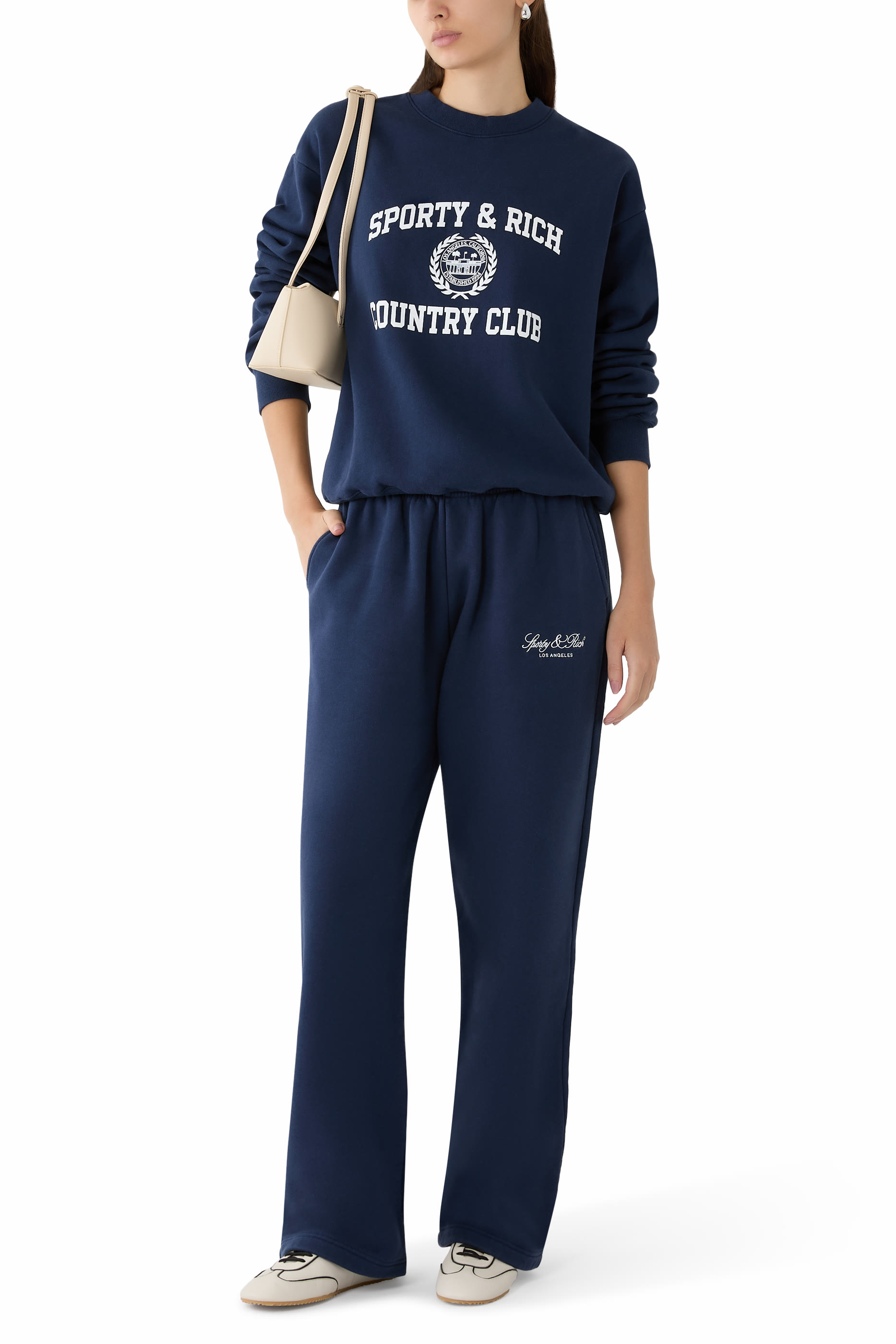 Vendome LA Embroidered Wide Sweatpants