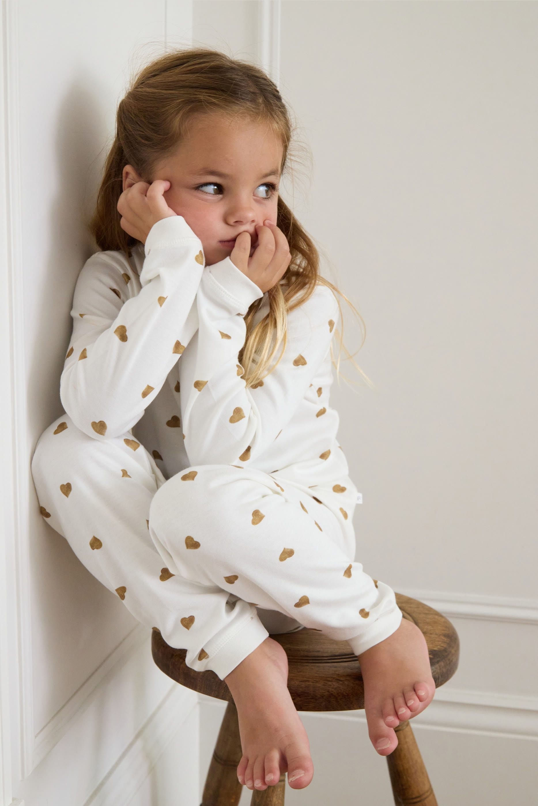 Kids Heart-Print Pajamas