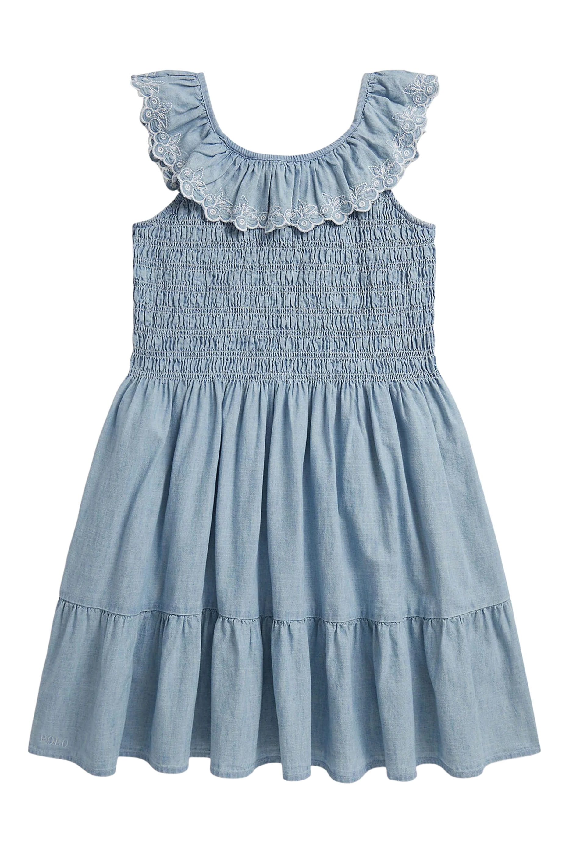 Kids Pony-Embroidered Wide-Leg Trousers