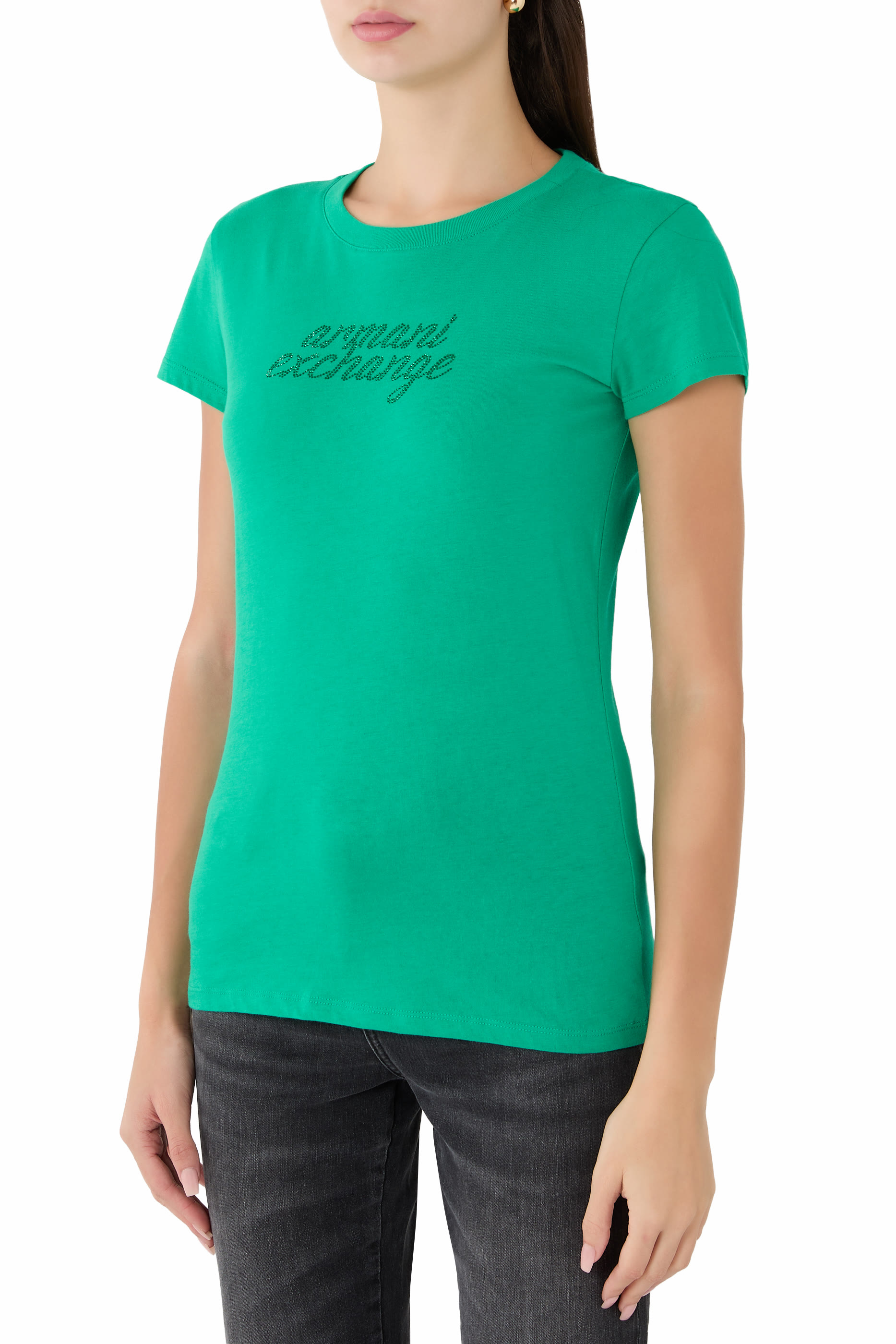 AX Logo Slim Fit T-Shirt
