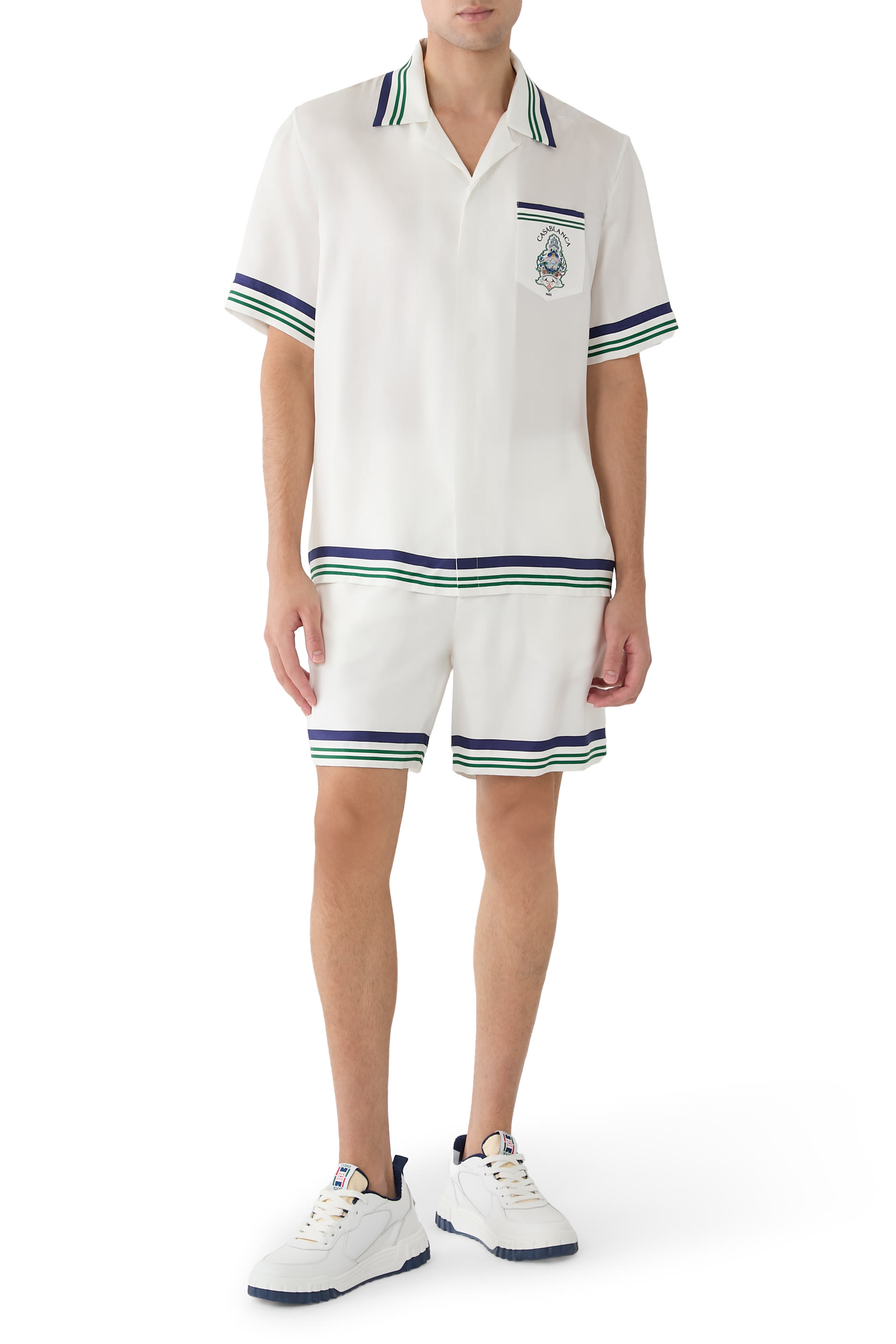 Hotel Emblem Silk Shorts