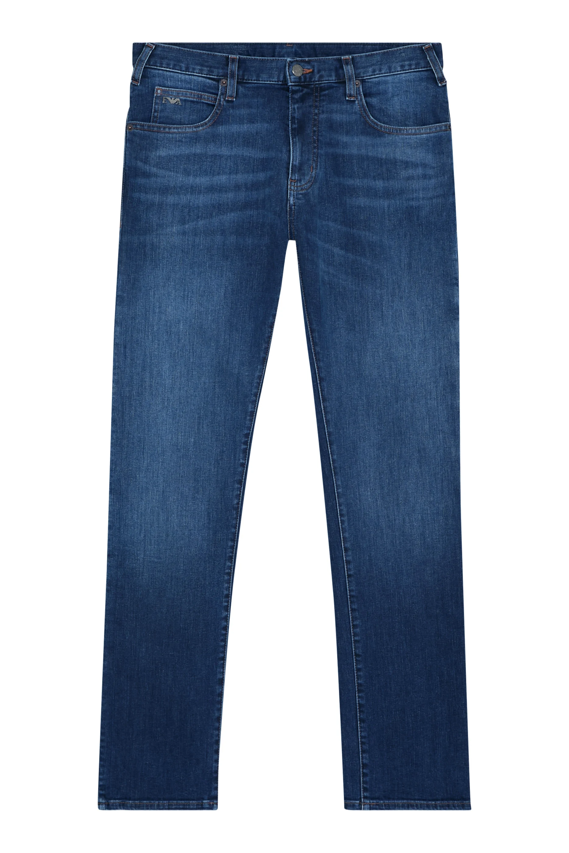 Denim Straight-Fit Pants