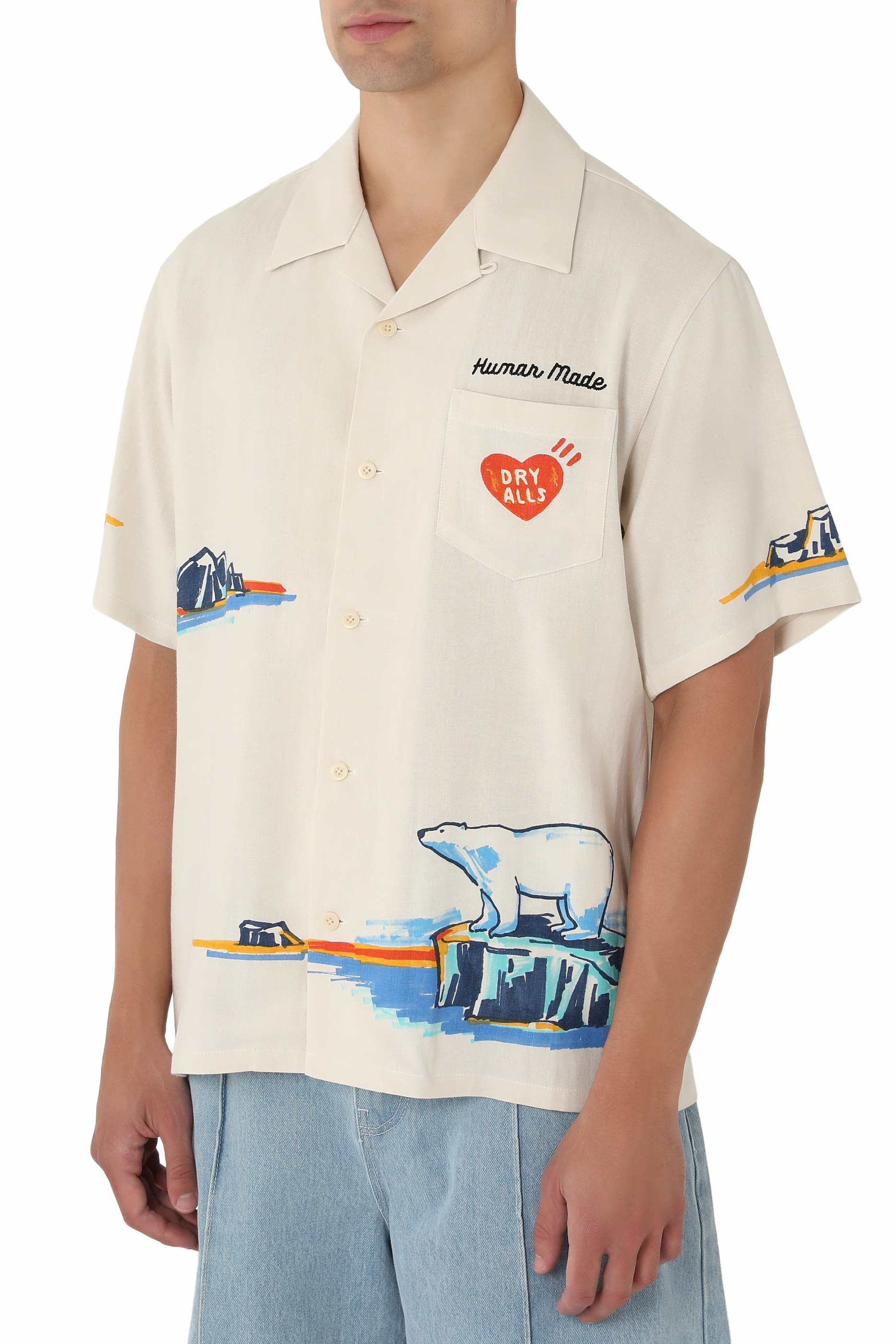 Camp Collar Printed Shirt